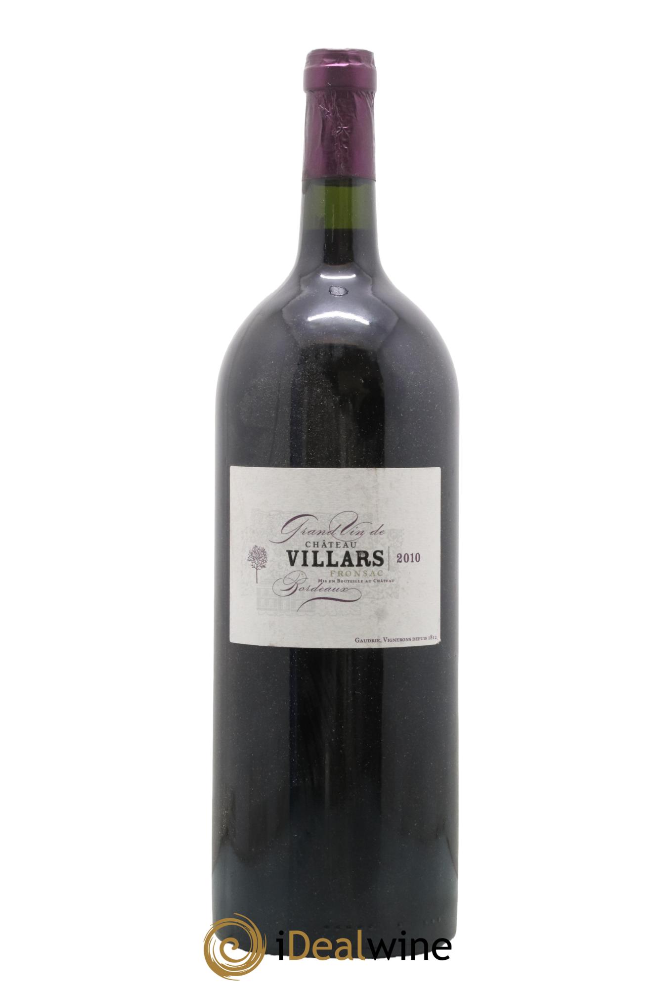 Fronsac Château Villars 2010 - Lot de 1 magnum - 0