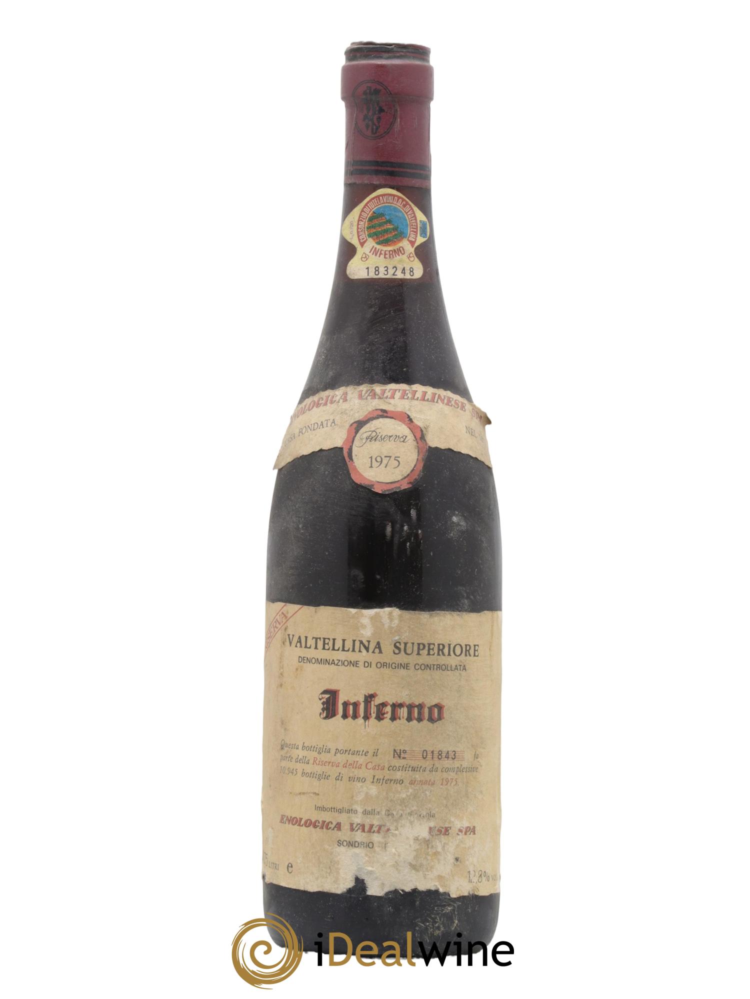 Italie Valtellina Inferno Enologica Valtellinese 1975 - Lot de 1 bouteille - 0