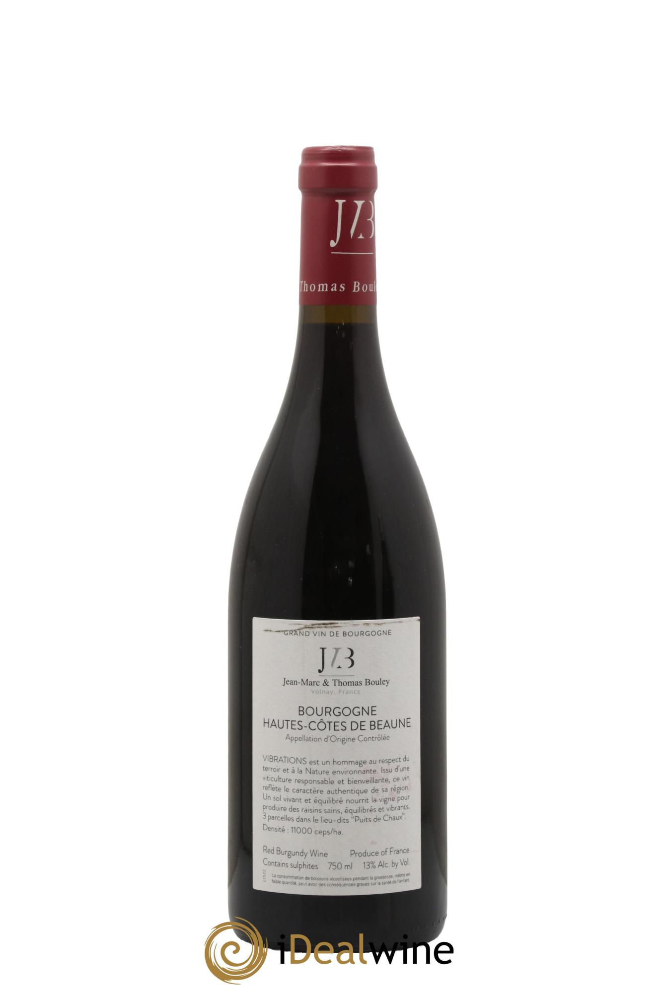 Hautes-Côtes de Beaune Vibrations Jean Marc Bouley 2022 - Lot de 1 bouteille - 1