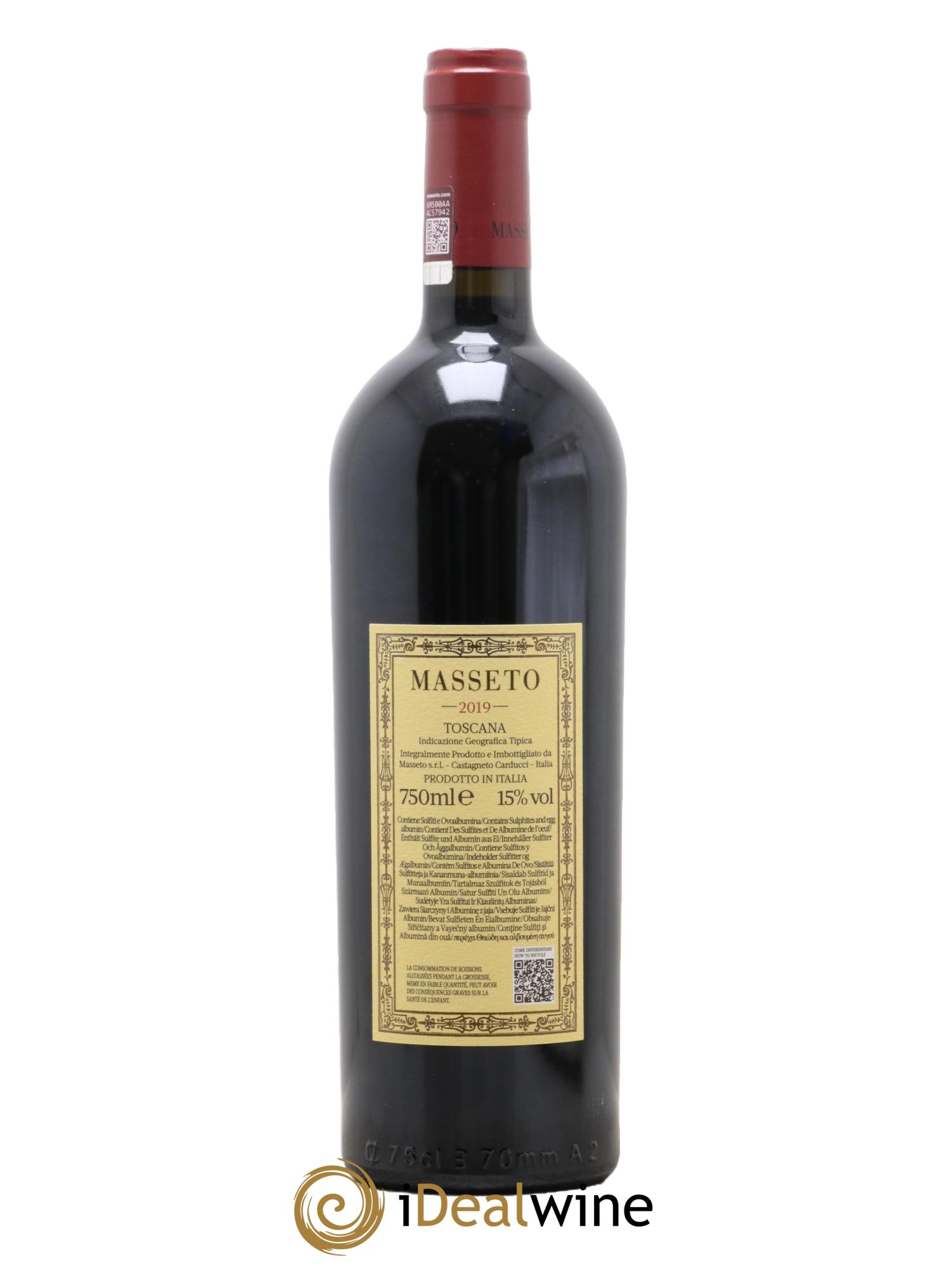 Toscana IGT Tenuta Dell'Ornellaia Masseto Frescobaldi 2019 - Lot of 1 bottle - 2