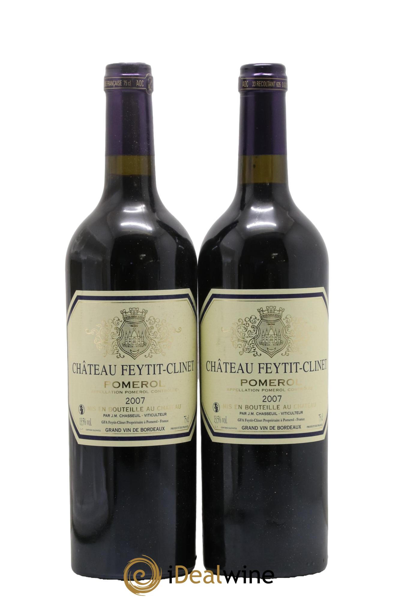 Château Feytit-Clinet 2007 - Posten von 2 Flaschen - 0