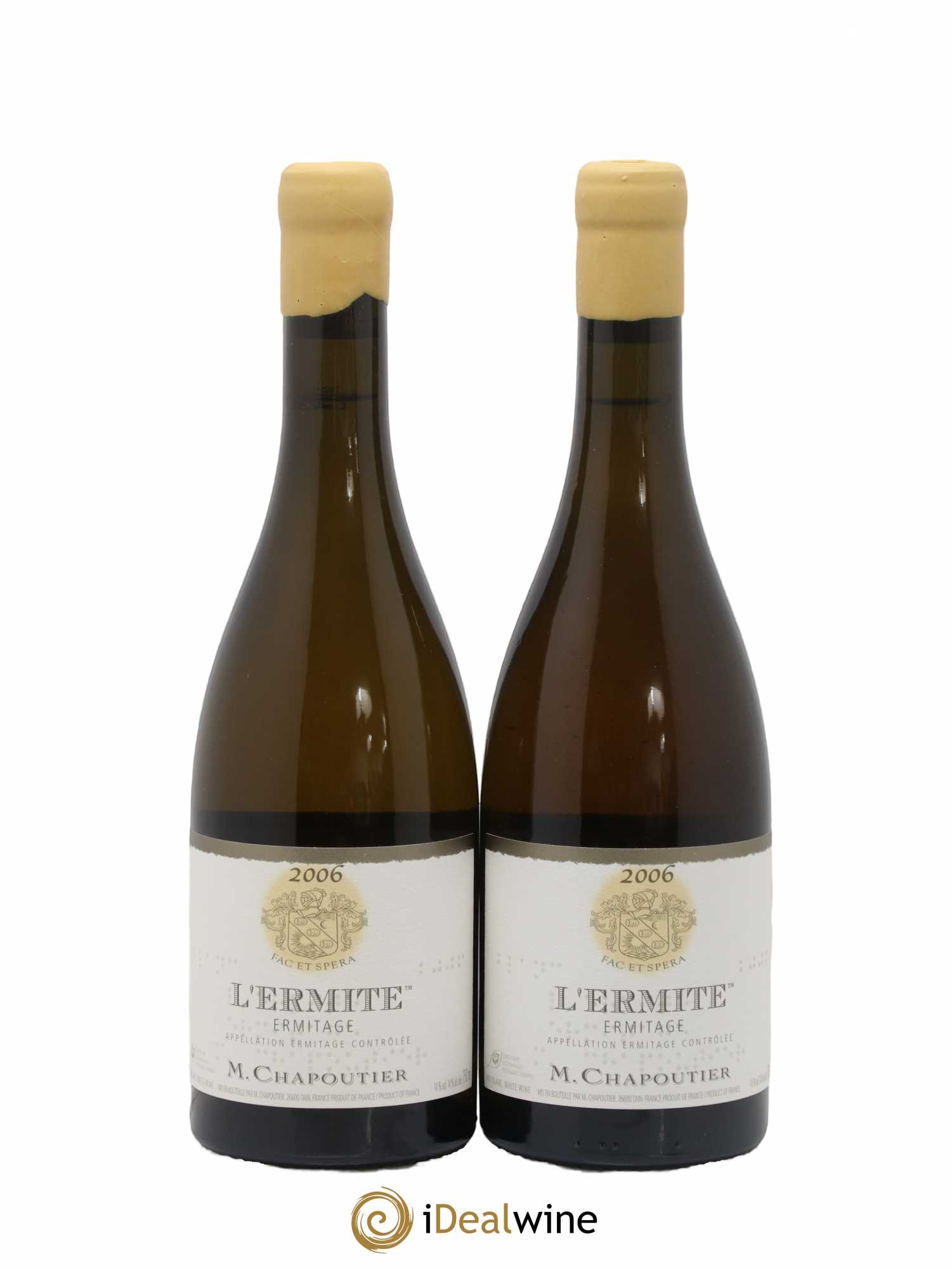 Hermitage Ermitage l'Ermite Chapoutier 2006 - Lot of 2 bottles - 0