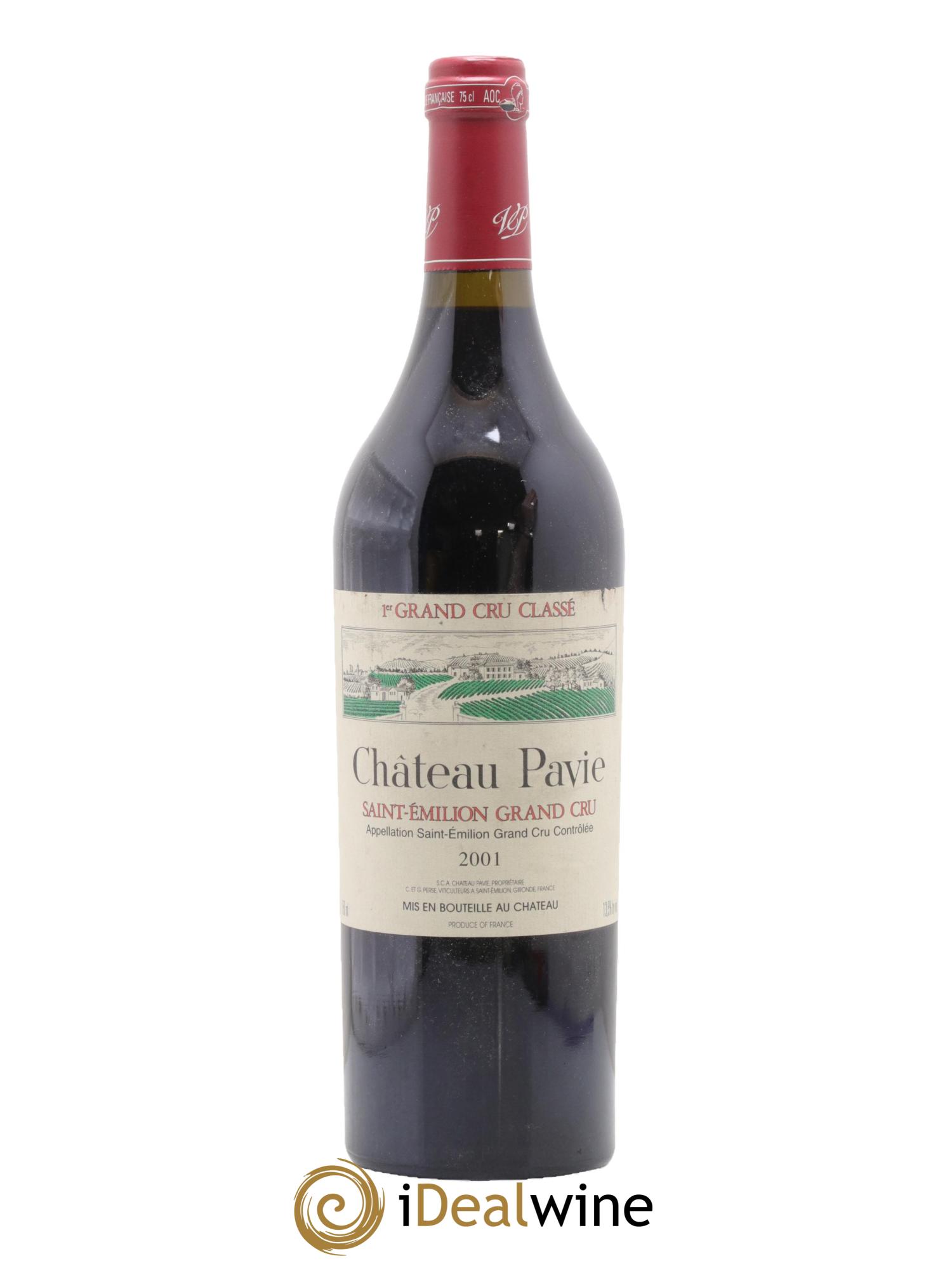 Château Pavie 1er Grand Cru Classé A 2001 - Lot de 1 bouteille - 0