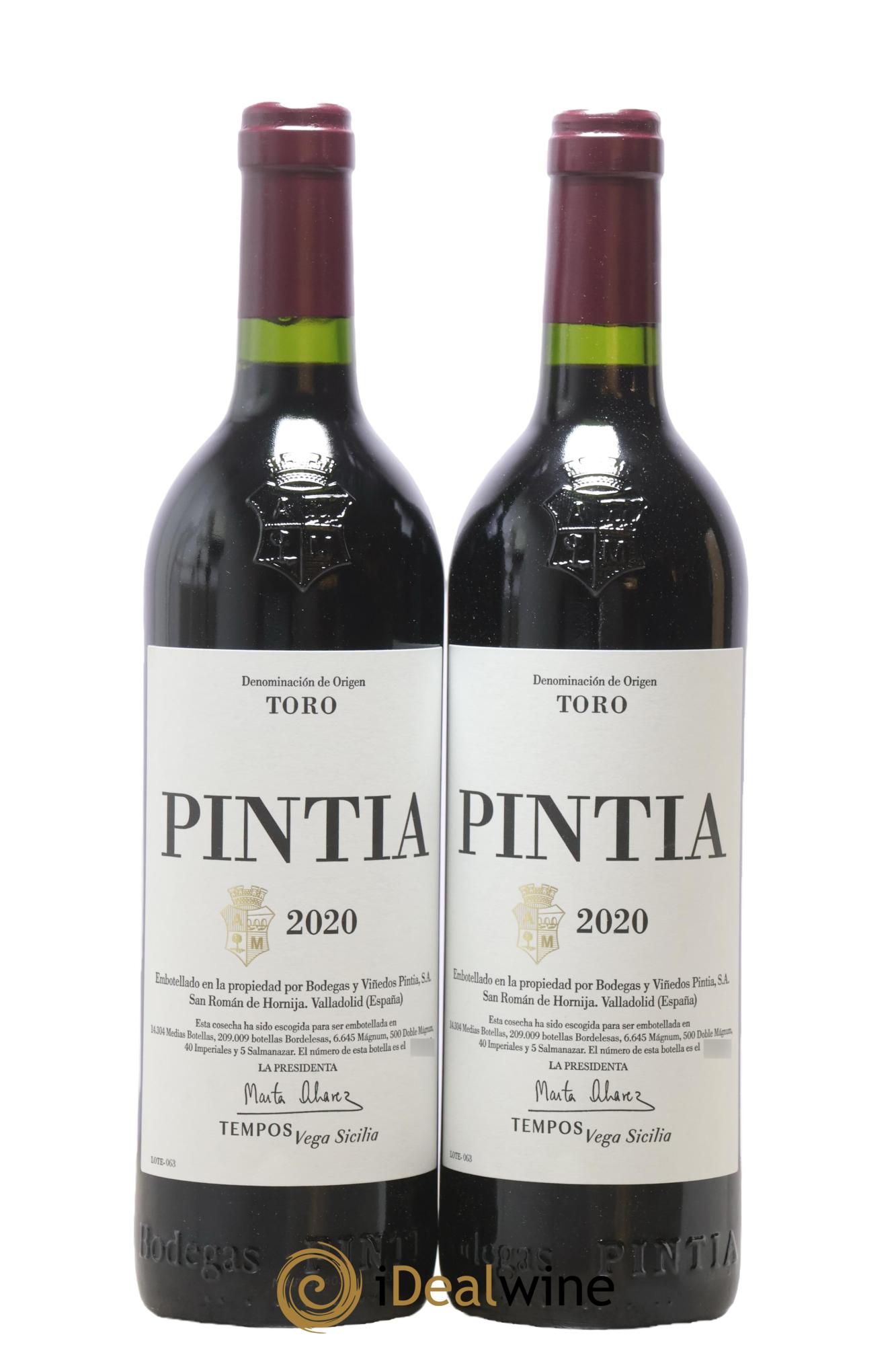 Toro DO Vega Sicilia Pintia Famille Alvarez 2020 - Lot de 2 bouteilles - 0