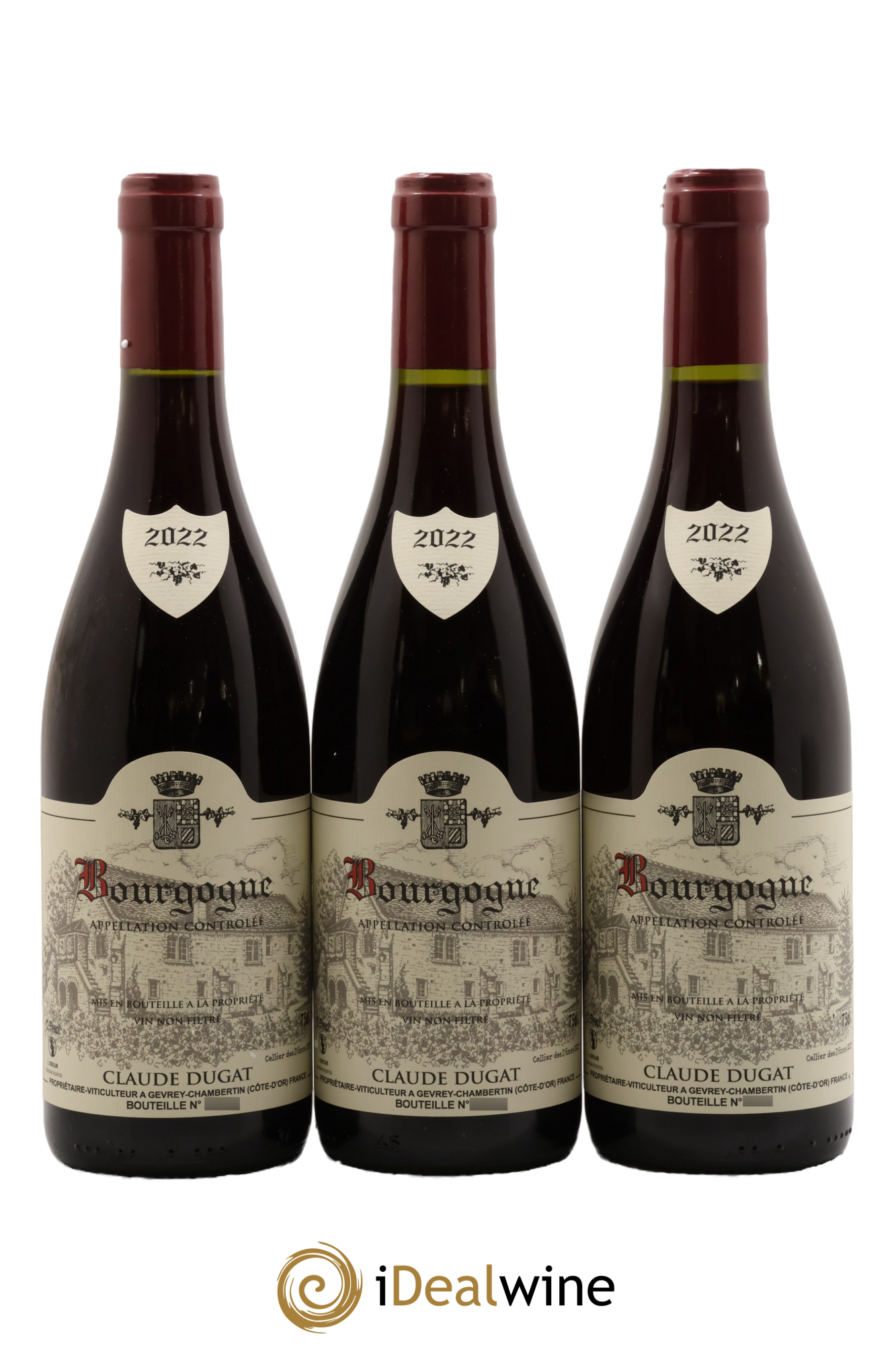 Bourgogne Claude Dugat 2022 - Posten von 3 Flaschen - 0