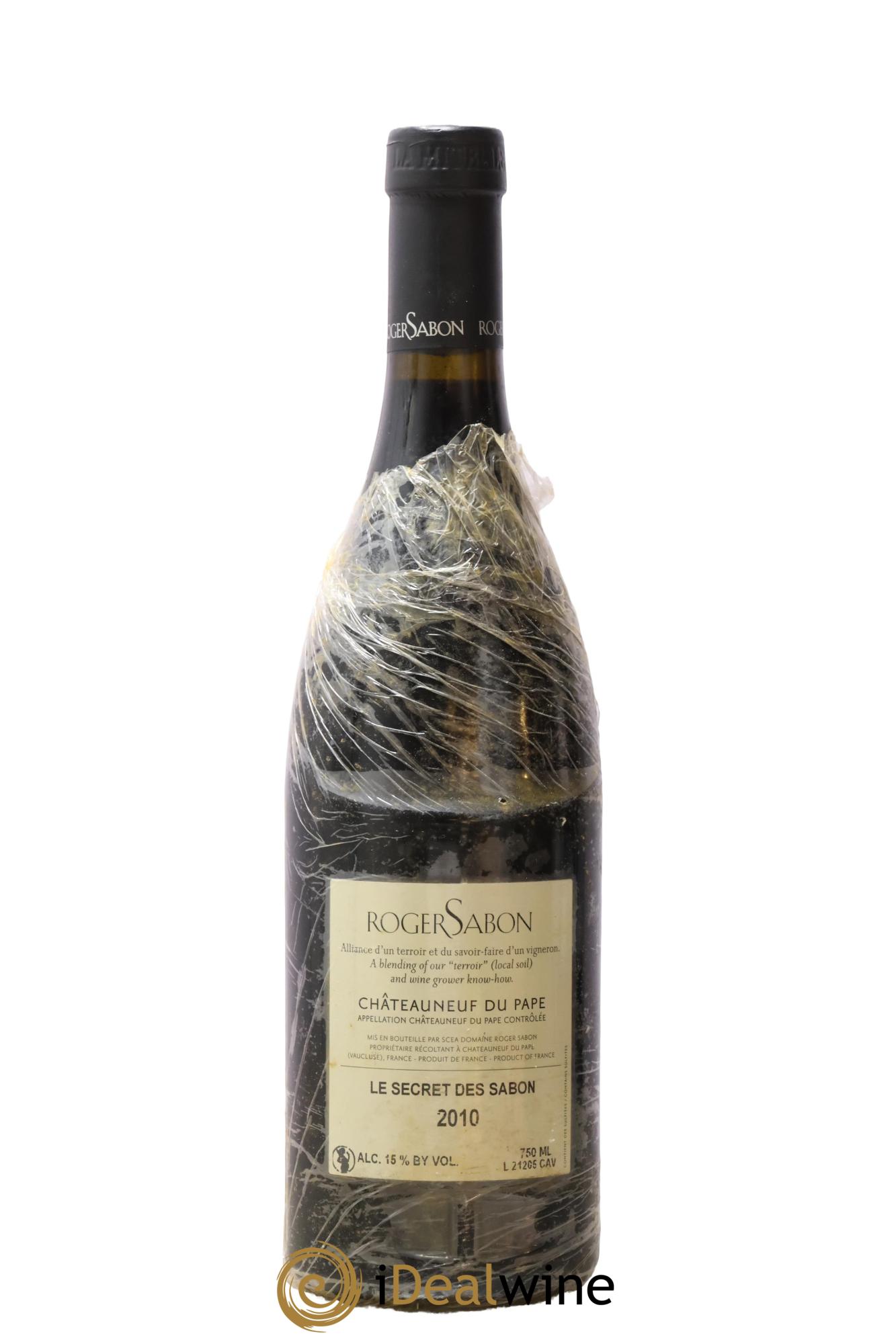 Châteauneuf-du-Pape Le Secret des Sabon Domaine Roger Sabon 2010 - Lot of 1 bottle - 1