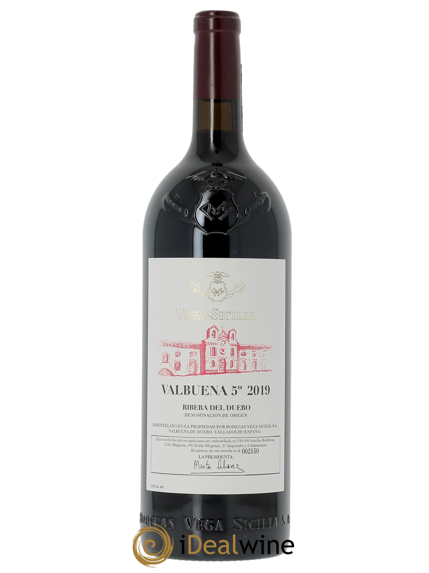 Ribera Del Duero DO Vega Sicilia Valbuena 5 ano Famille Alvarez (CBO à partir de 3 mgs) 2019 - Lot de 1 magnum - 1