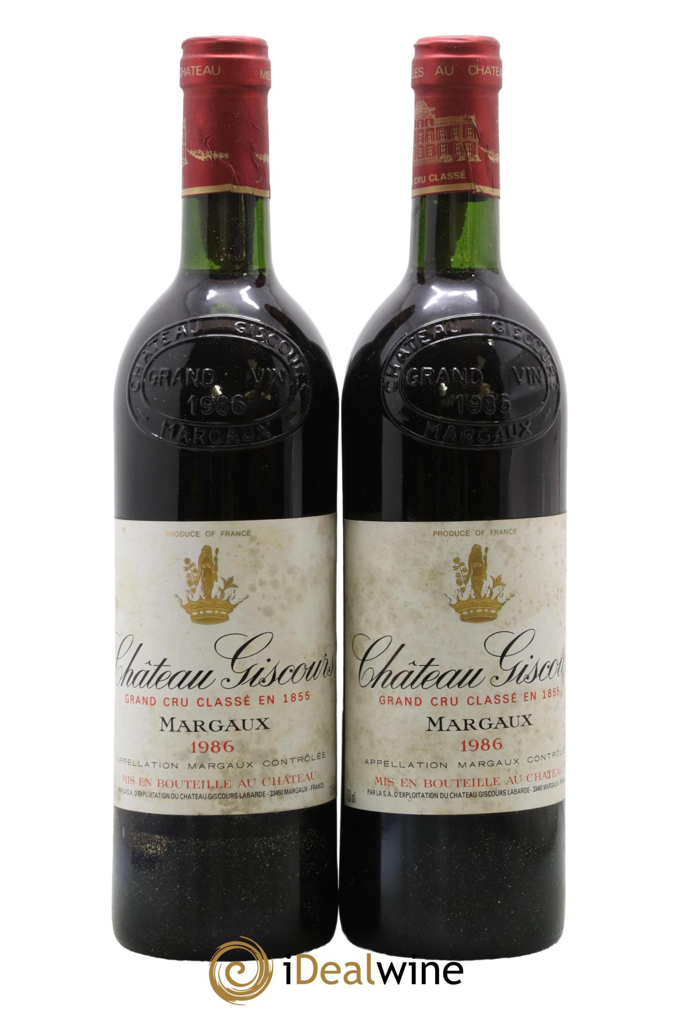 Château Giscours 3ème Grand Cru Classé 1986 - Lot of 2 bottles - 0