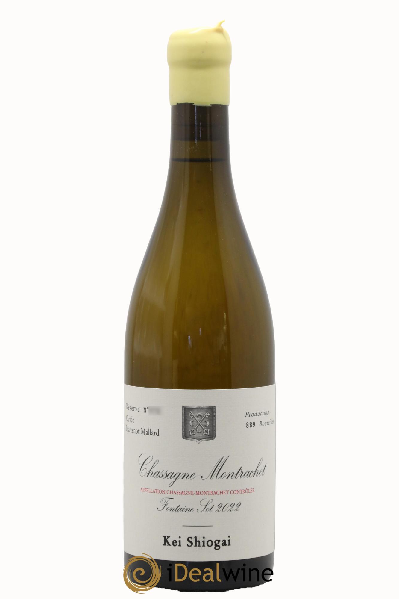 Chassagne-Montrachet Fontaine Sot cuvée Martenot Mallard Kei Shiogai 2022 - Posten von 1 Flasche - 0