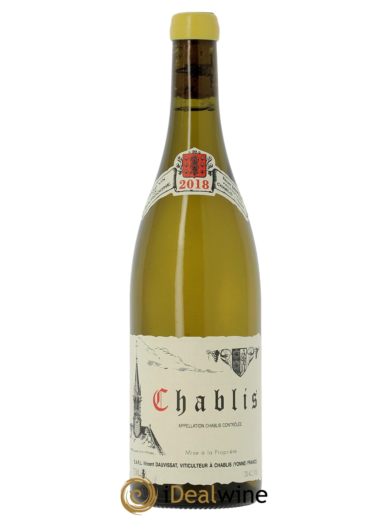 Chablis Vincent Dauvissat (Domaine) 2018 - Lot de 1 bouteille - 0