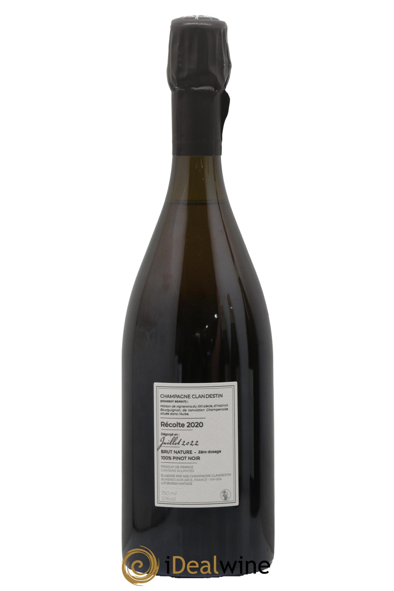 Boréal R20 Brut Nature Clandestin - Posten von 1 Flasche - 1