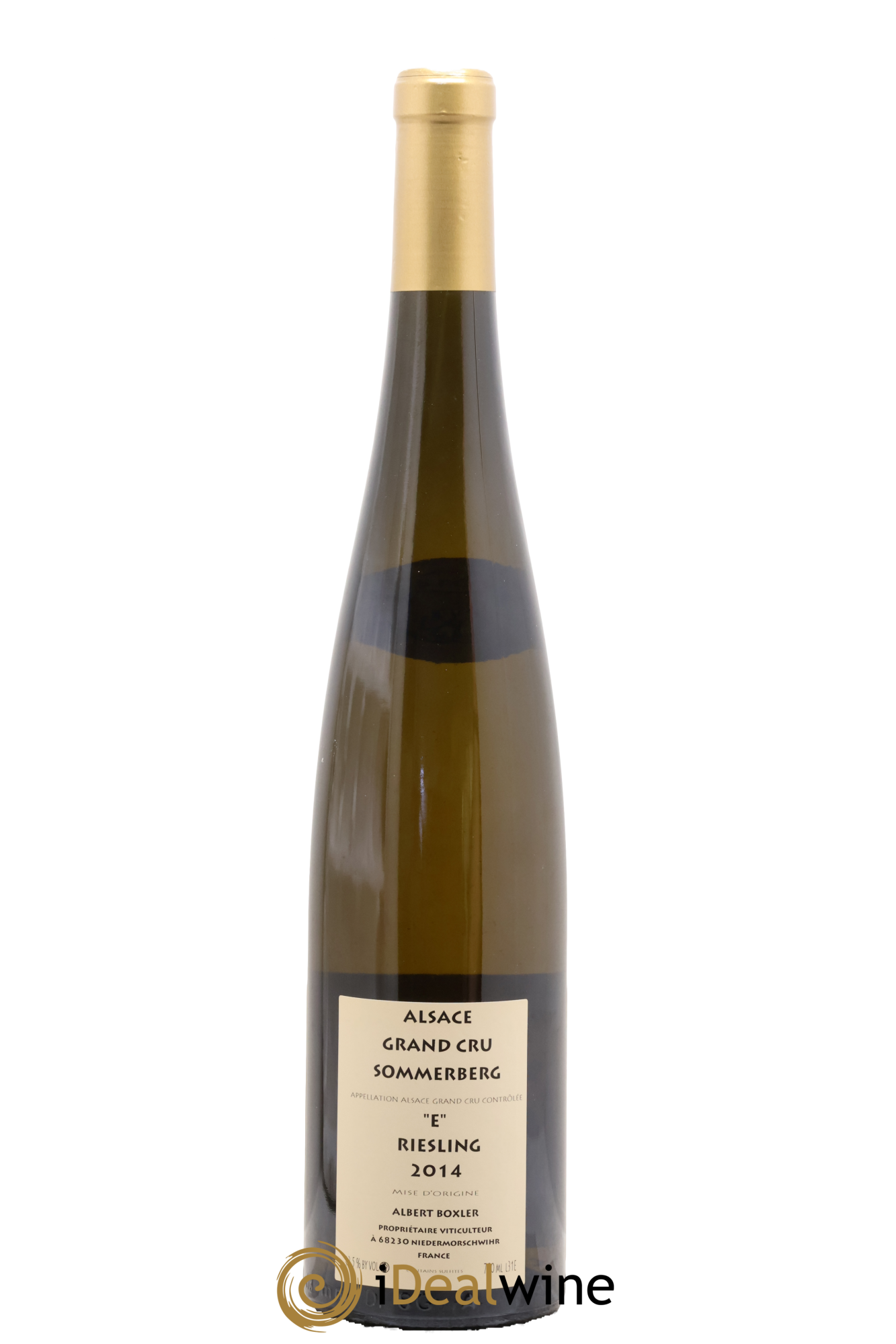 Alsace Riesling Grand Cru Sommerberg Eckberg Albert Boxler "E" 2014 - Lot de 1 bouteille - 1