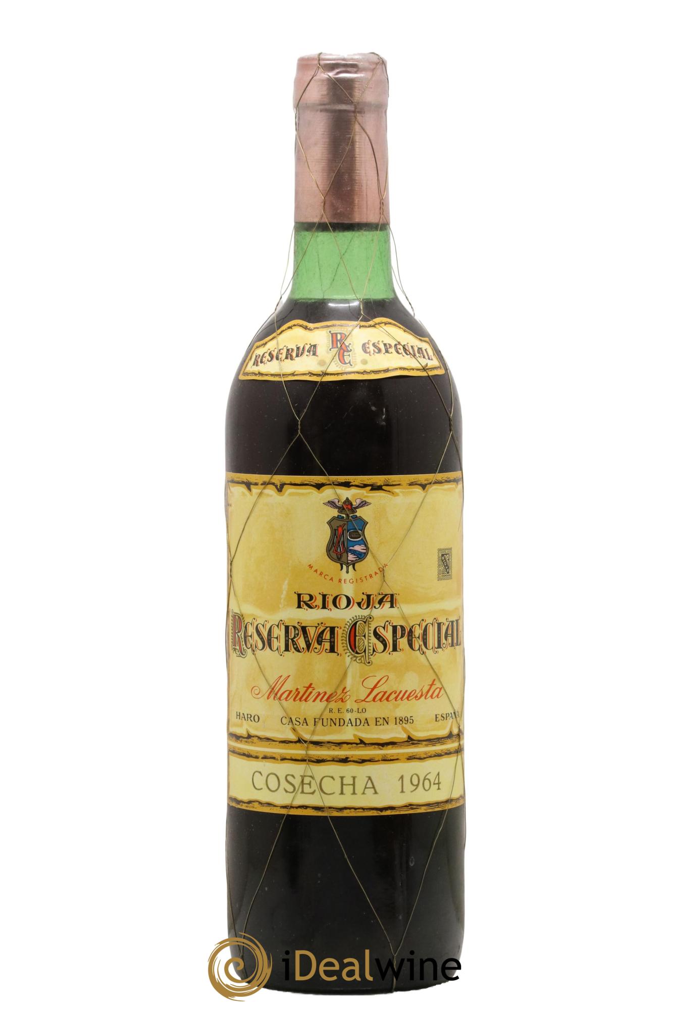 Rioja DOCA Martinez Lacuesta Haro Reserva Especial 1964 - Lot de 1 bouteille - 0