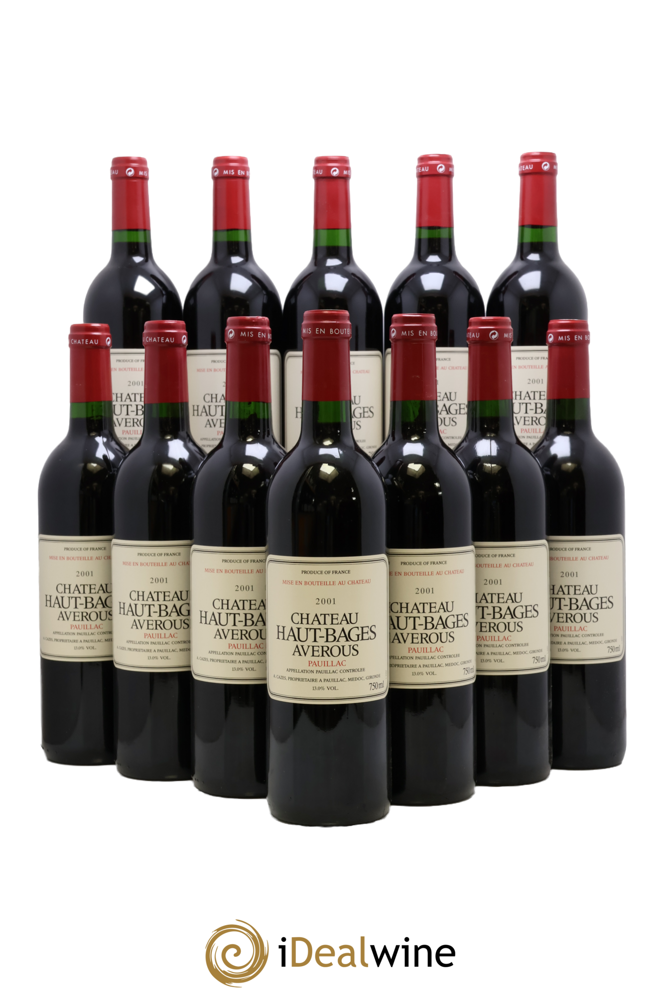 Château Haut Bages Averous Cru Bourgeois 2001 - Lot of 12 bottles - 0