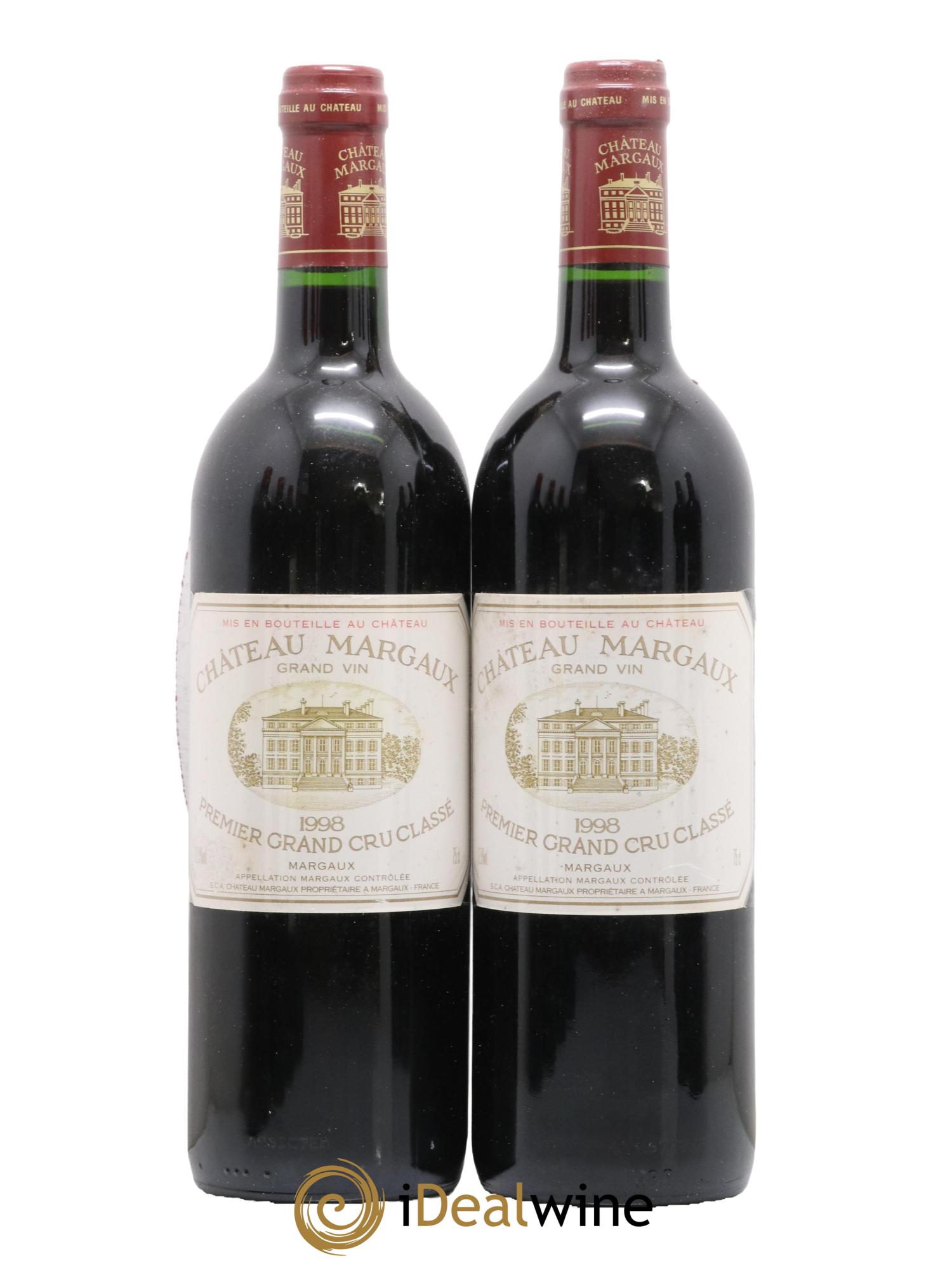 Caisse Primeurs 2 Mouton 2 Lafitte 2 Latour 2 Petrus 2 Cheval Blanc 2 Margaux 1998 - Lotto di 12 bottiglie - 4