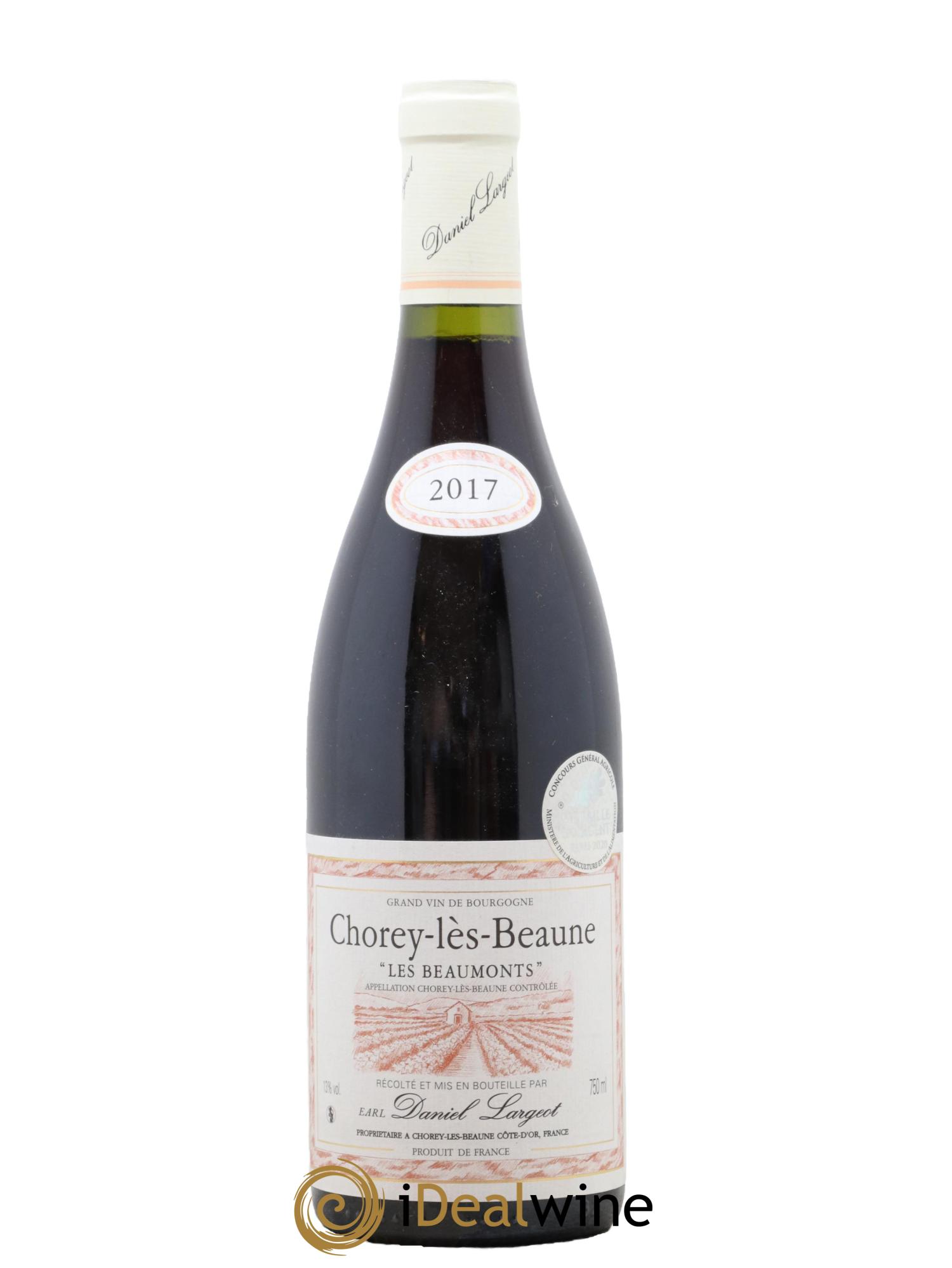 Chorey-lès-Beaune Les Beaumonts Daniel Largeot 2017 - Lot de 1 bouteille - 0