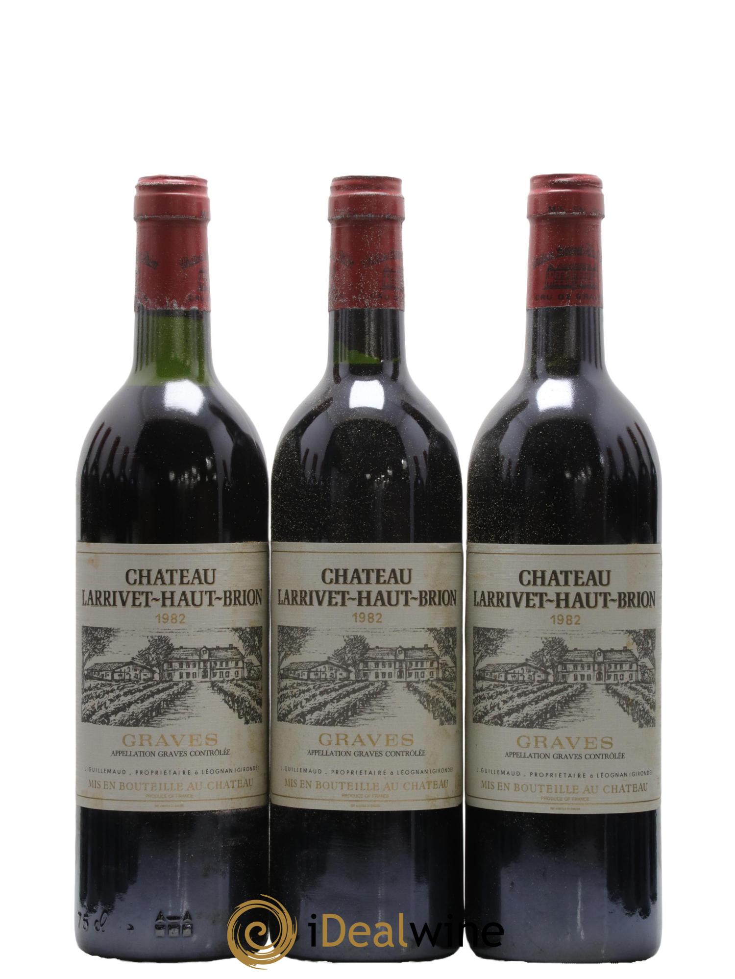 Château Larrivet Haut-Brion 1982 - Lot de 12 bouteilles - 1