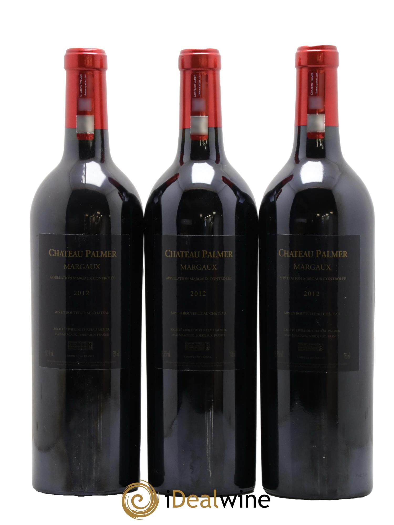 Château Palmer 3ème Grand Cru Classé 2012 - Posten von 3 Flaschen - 1