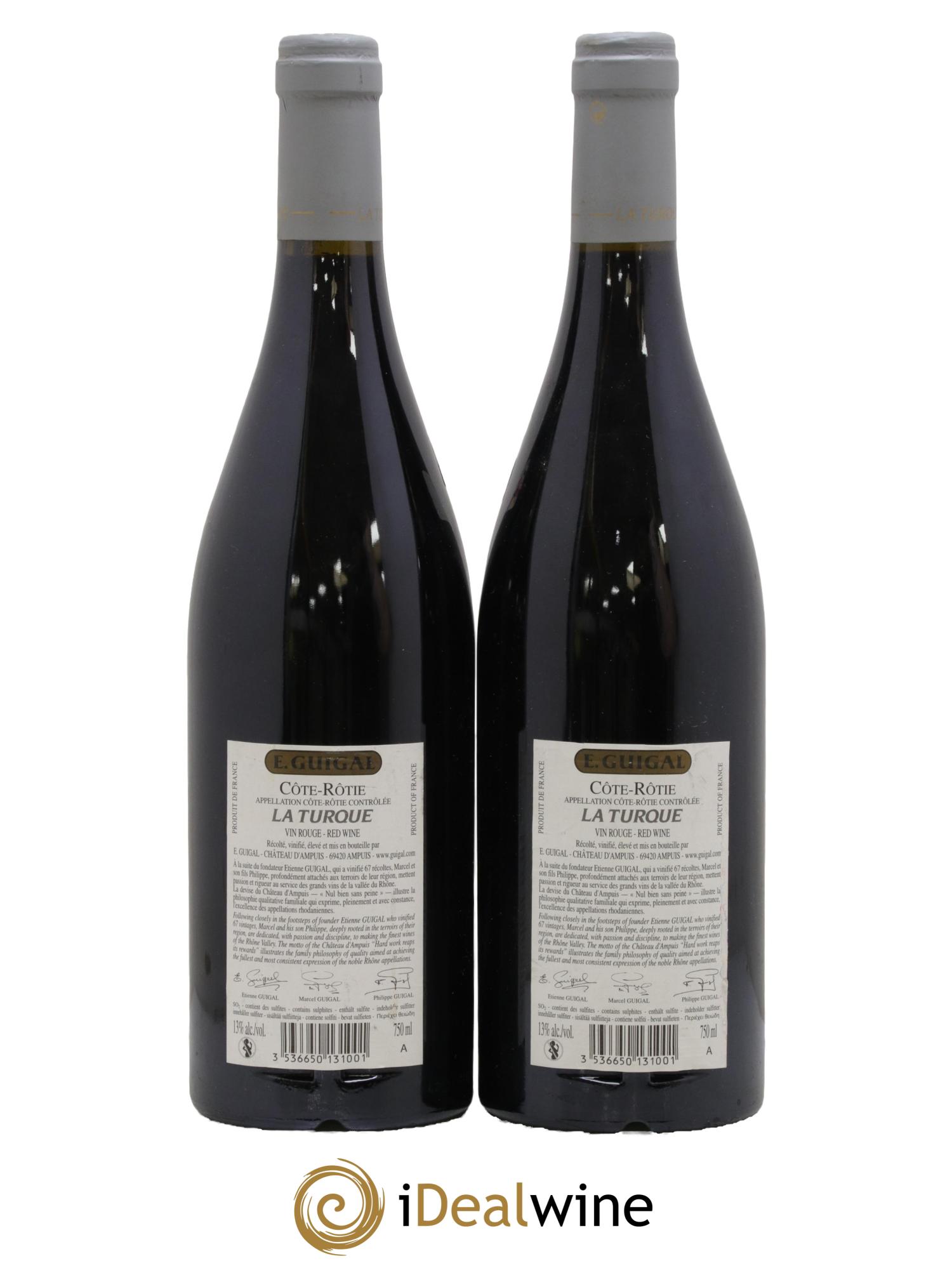 Côte-Rôtie La Turque Guigal 2007 - Lotto di 2 bottiglie - 1