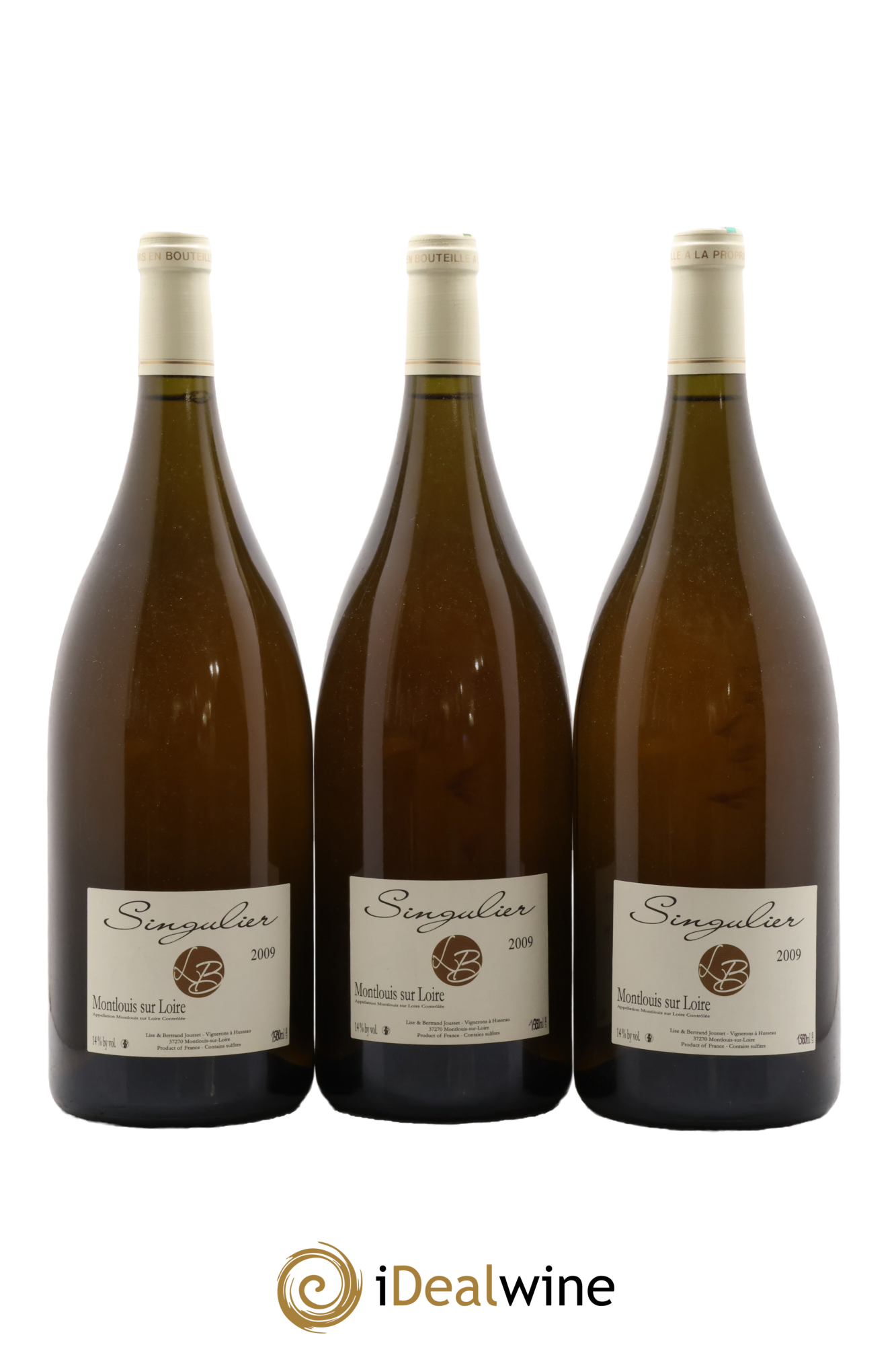 Montlouis-sur-Loire Clos aux Renards Singulier Lise et Bertrand Jousset 2009 - Lot of 3 magnums - 0