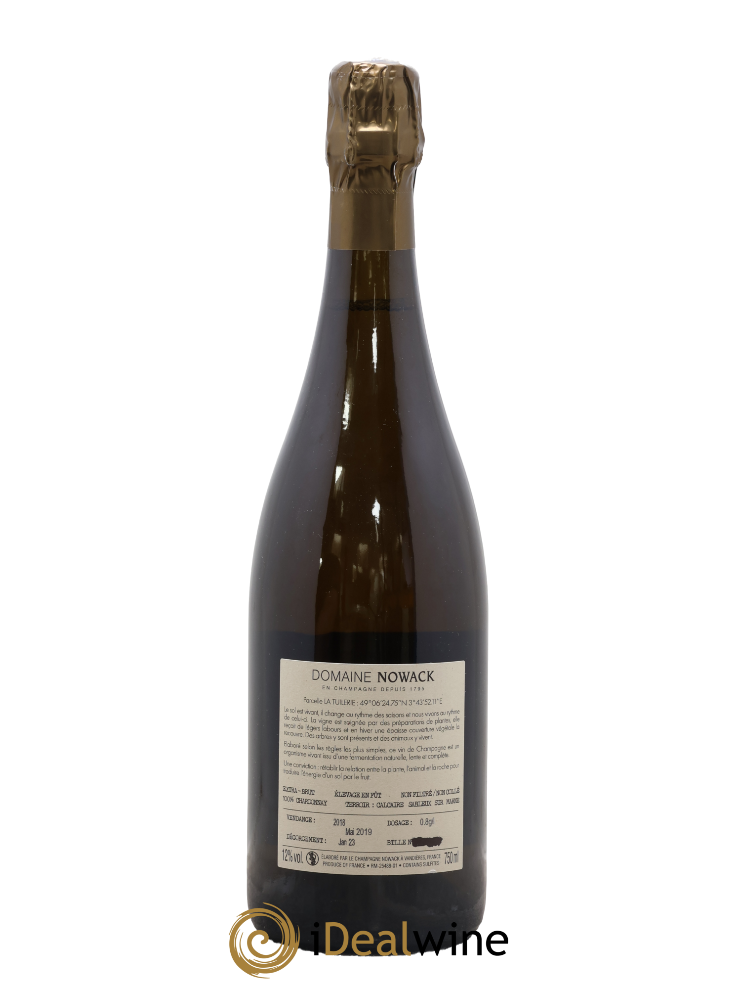 Tuilerie Brut Nature Nowack 2018 - Posten von 1 Flasche - 1