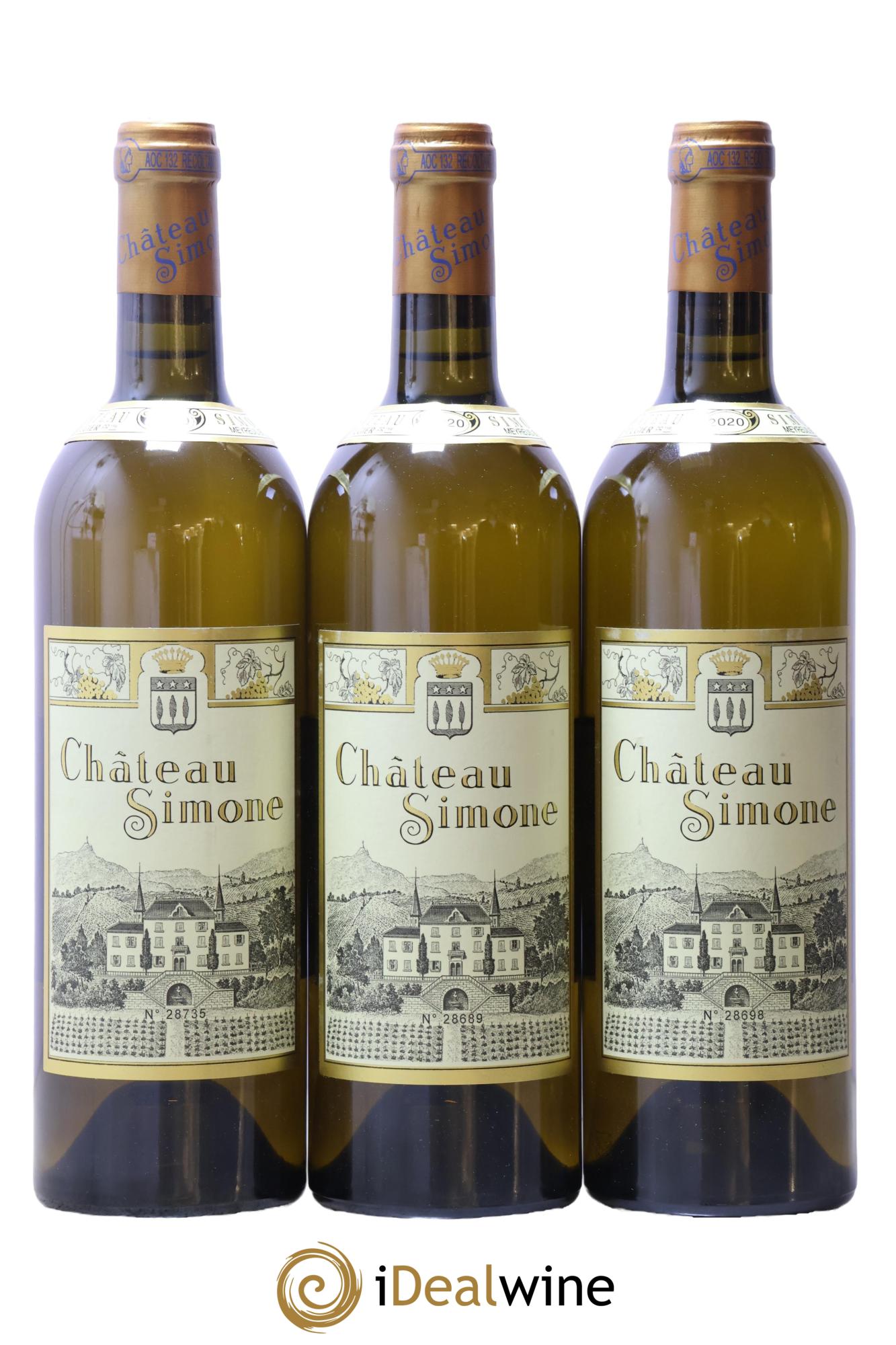 Palette Château Simone Famille Rougier 2020 - Lot de 3 bouteilles - 0
