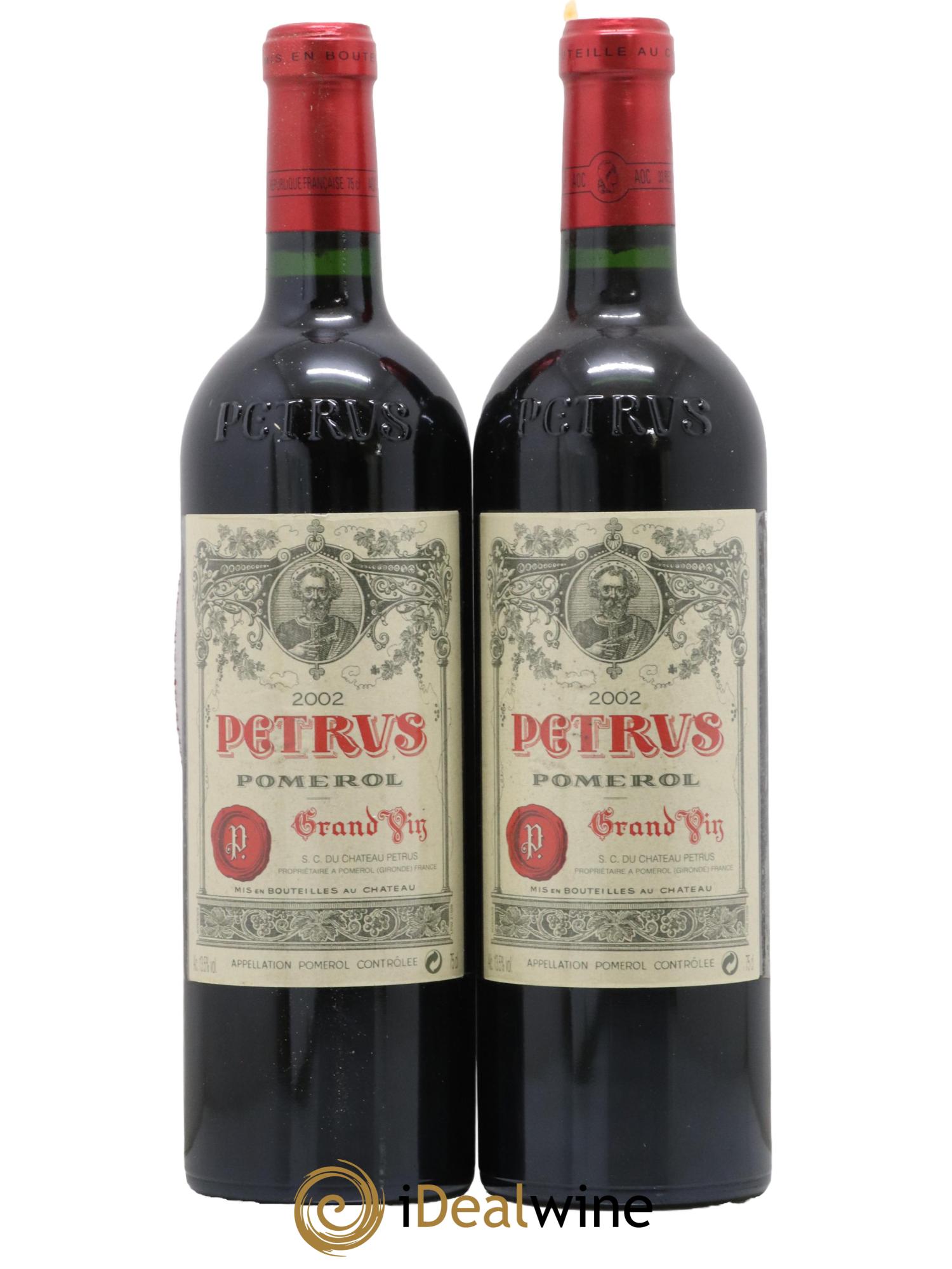 Caisse Primeurs 2 Haut Brion 2 Latour 2 Petrus 2 Lafitte 2 Margaux 2 Mouton 2002 - Lot of 12 bottles - 8