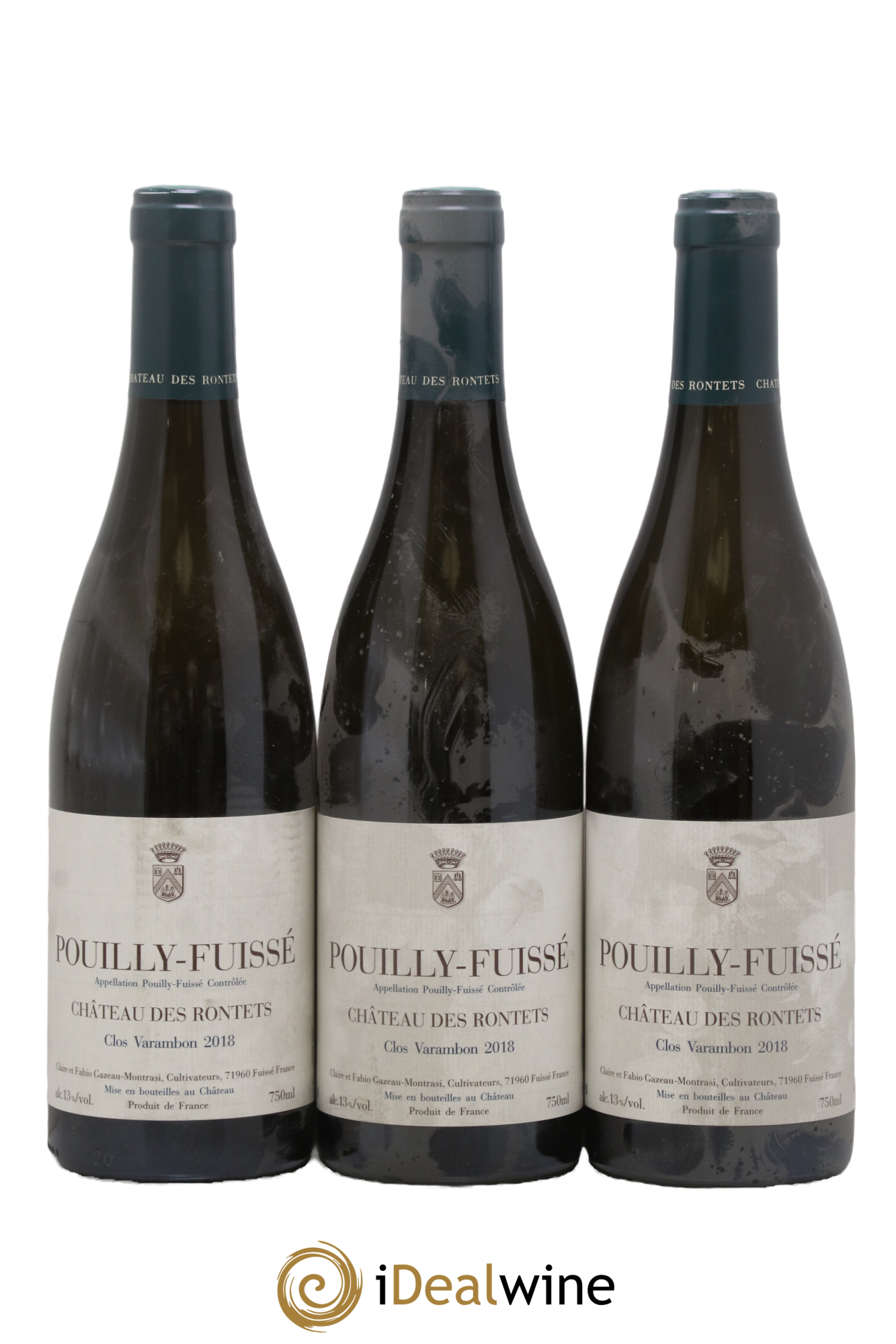 Pouilly-Fuissé Clos Varambon Château des Rontets 2018 - Lot de 3 bouteilles - 0