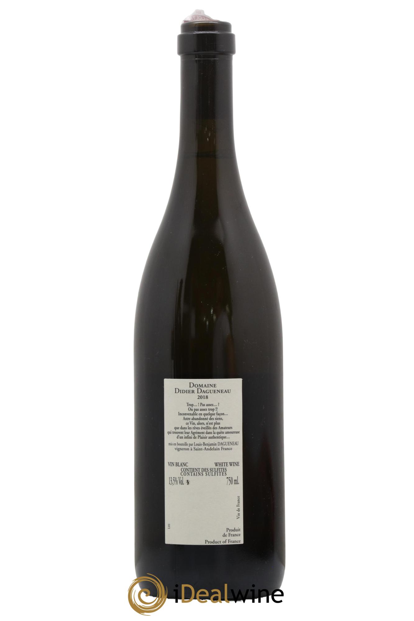 Pouilly-Fumé Buisson Renard Dagueneau (Domaine Didier - Louis-Benjamin)  2018 - Lot de 1 bouteille - 1
