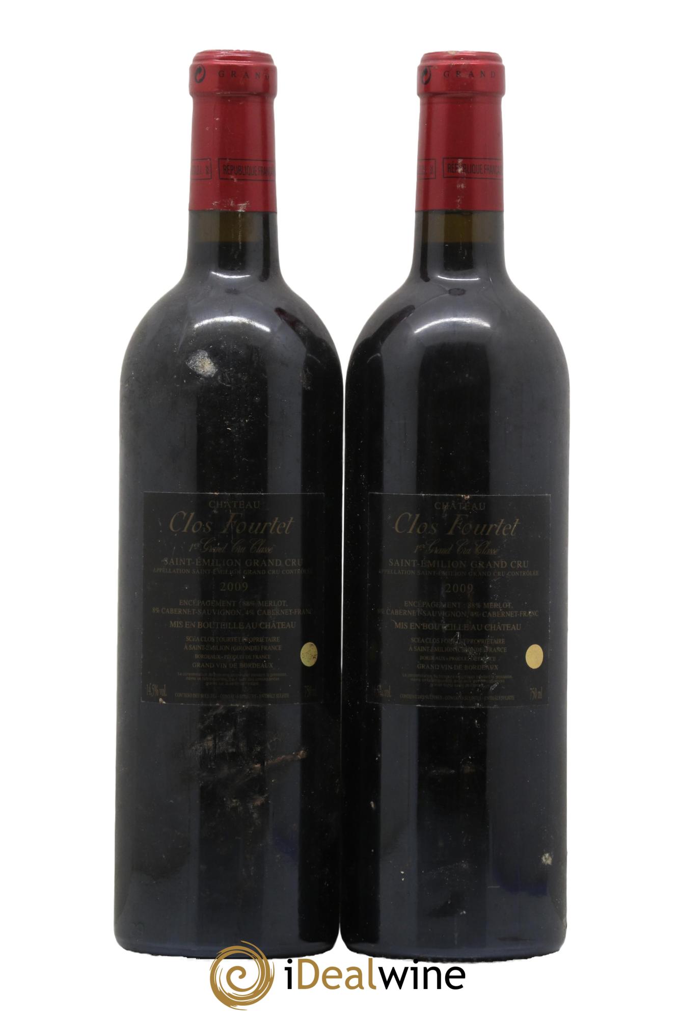 Clos Fourtet 1er Grand Cru Classé B 2009 - Posten von 2 Flaschen - 1