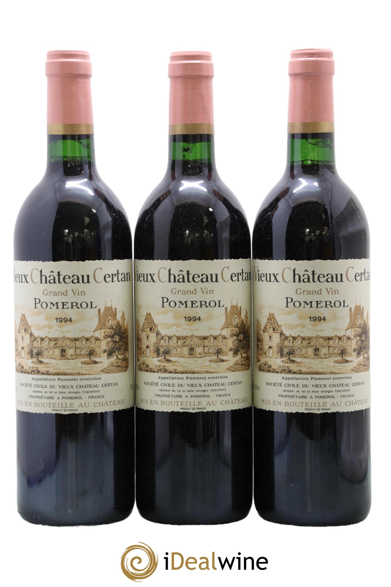 Vieux Château Certan 1994 - Lot de 3 bouteilles - 0