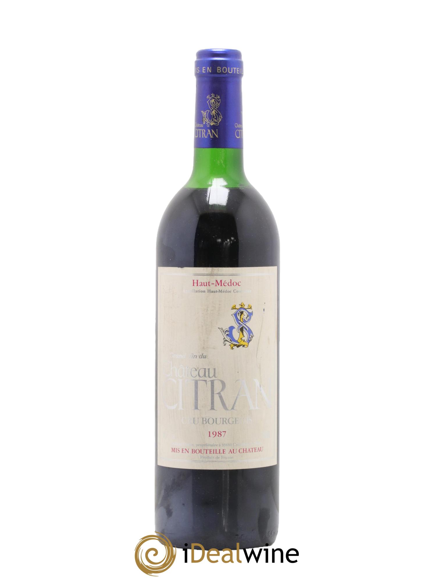 Château Citran Cru Bourgeois 1987 - Lot de 1 bouteille - 0