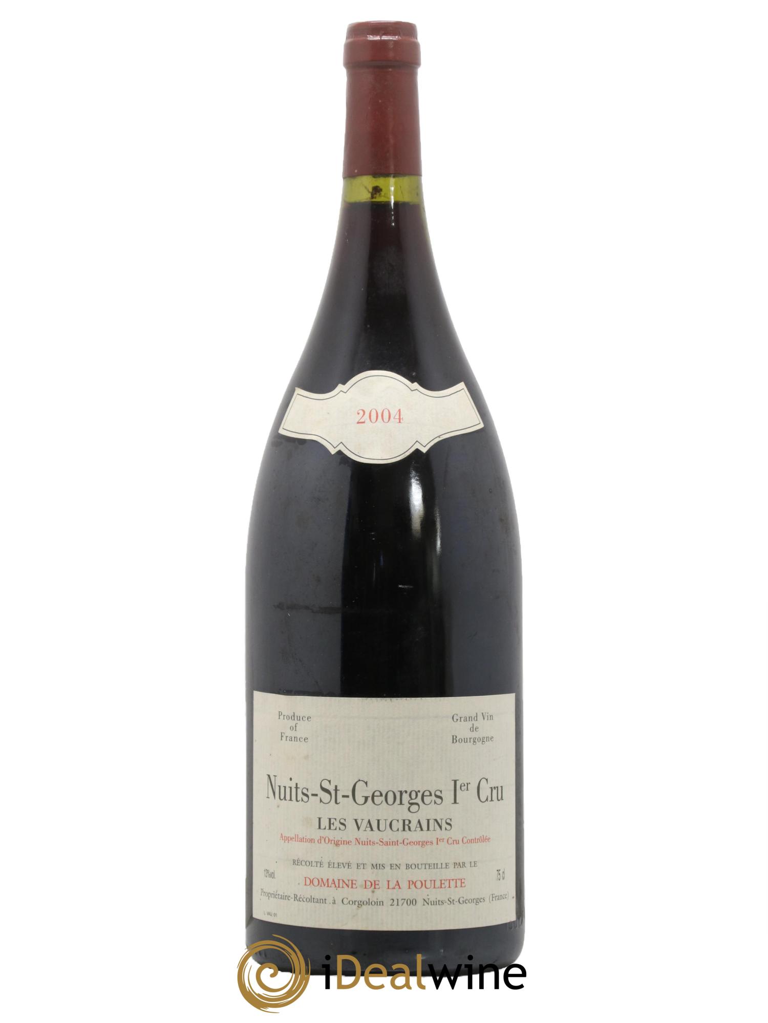 Nuits-Saint-Georges 1er Cru Les Vaucrains Domaine de la Poulette 2004 - Lot de 1 magnum - 0