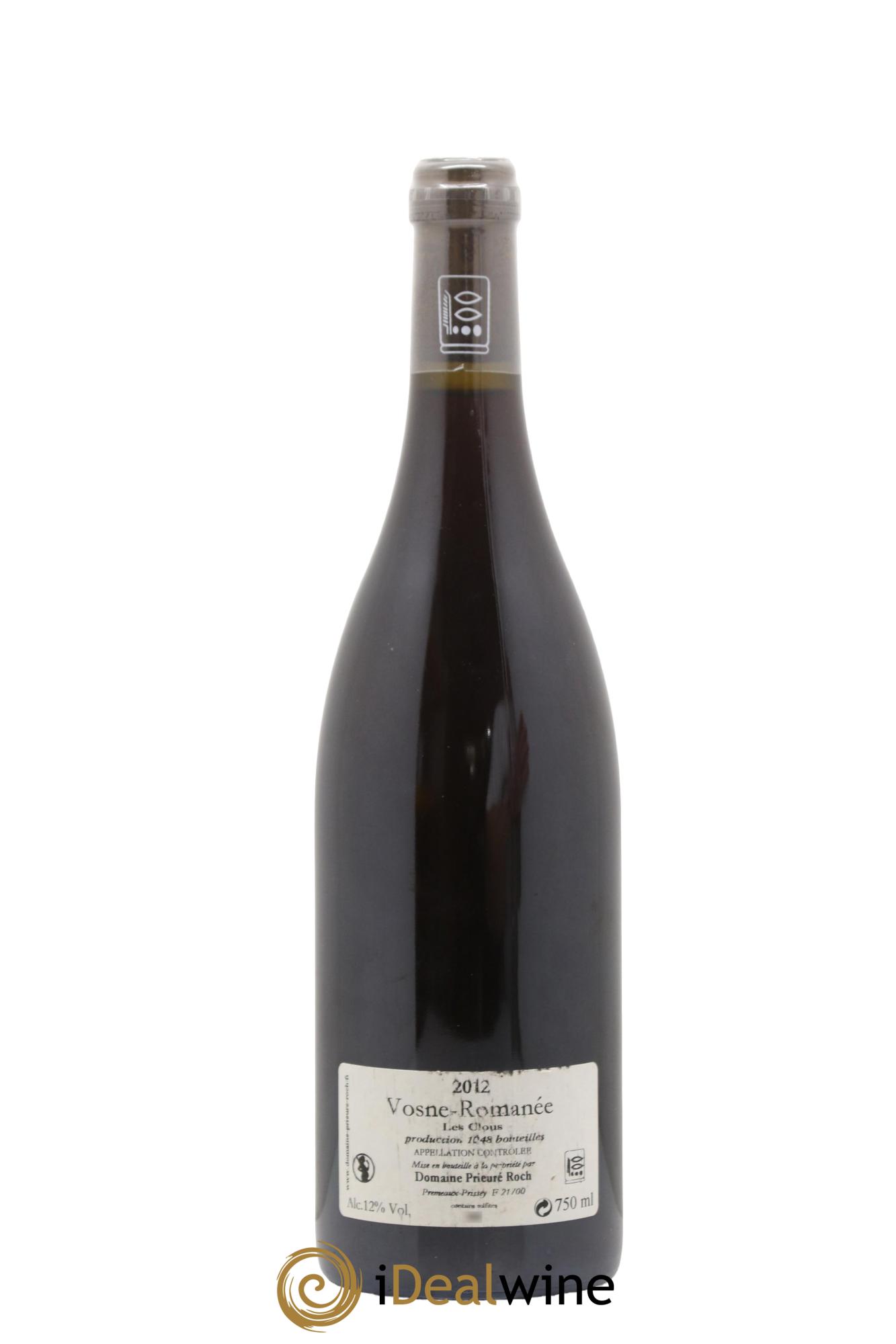 Vosne-Romanée Les Clous Prieuré Roch 2012 - Lotto di 1 bottiglia - 1