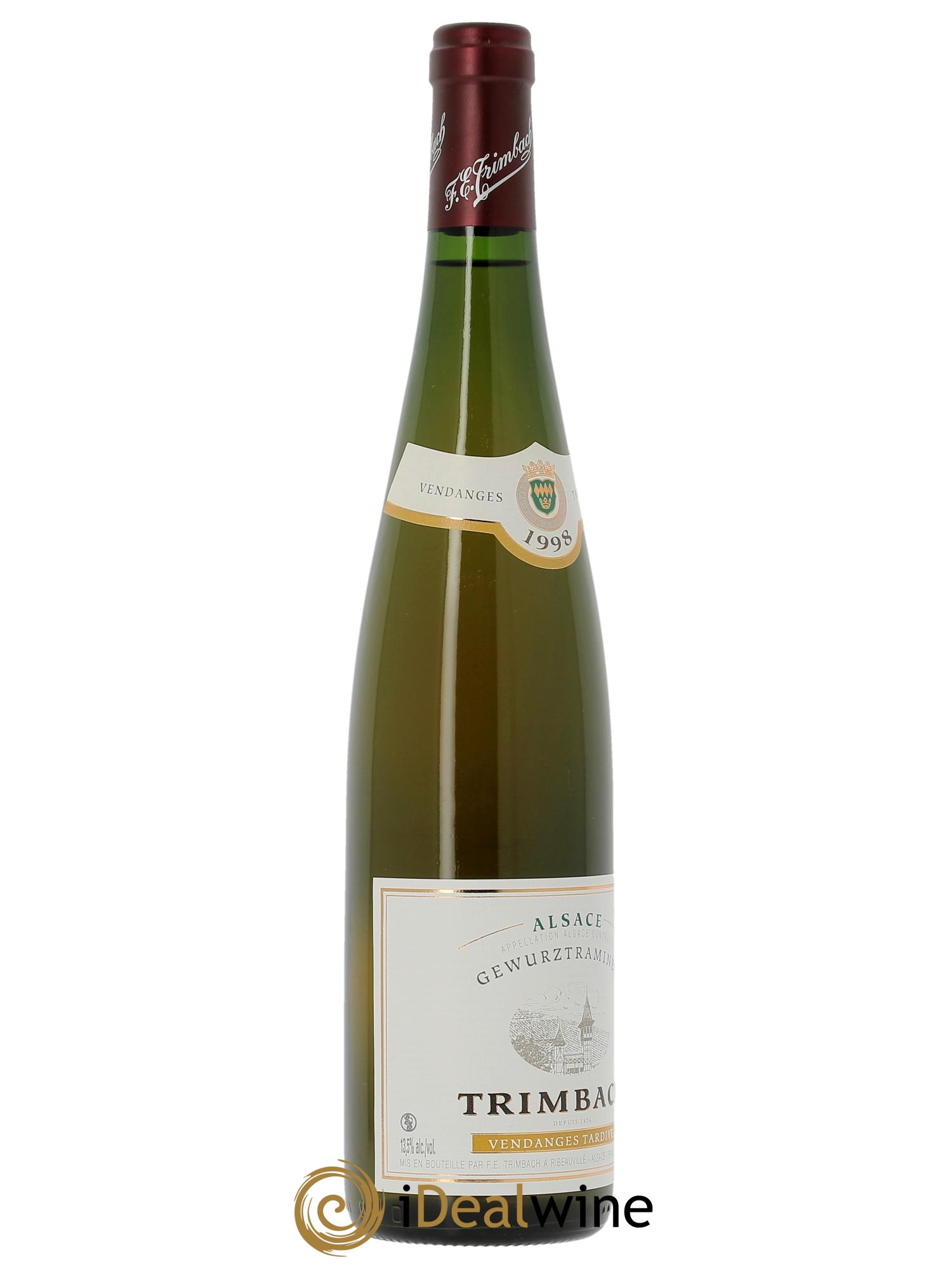 Alsace Gewurztraminer Vendanges Tardives Trimbach (Domaine)  1998 - Lotto di 1 bottiglia - 1