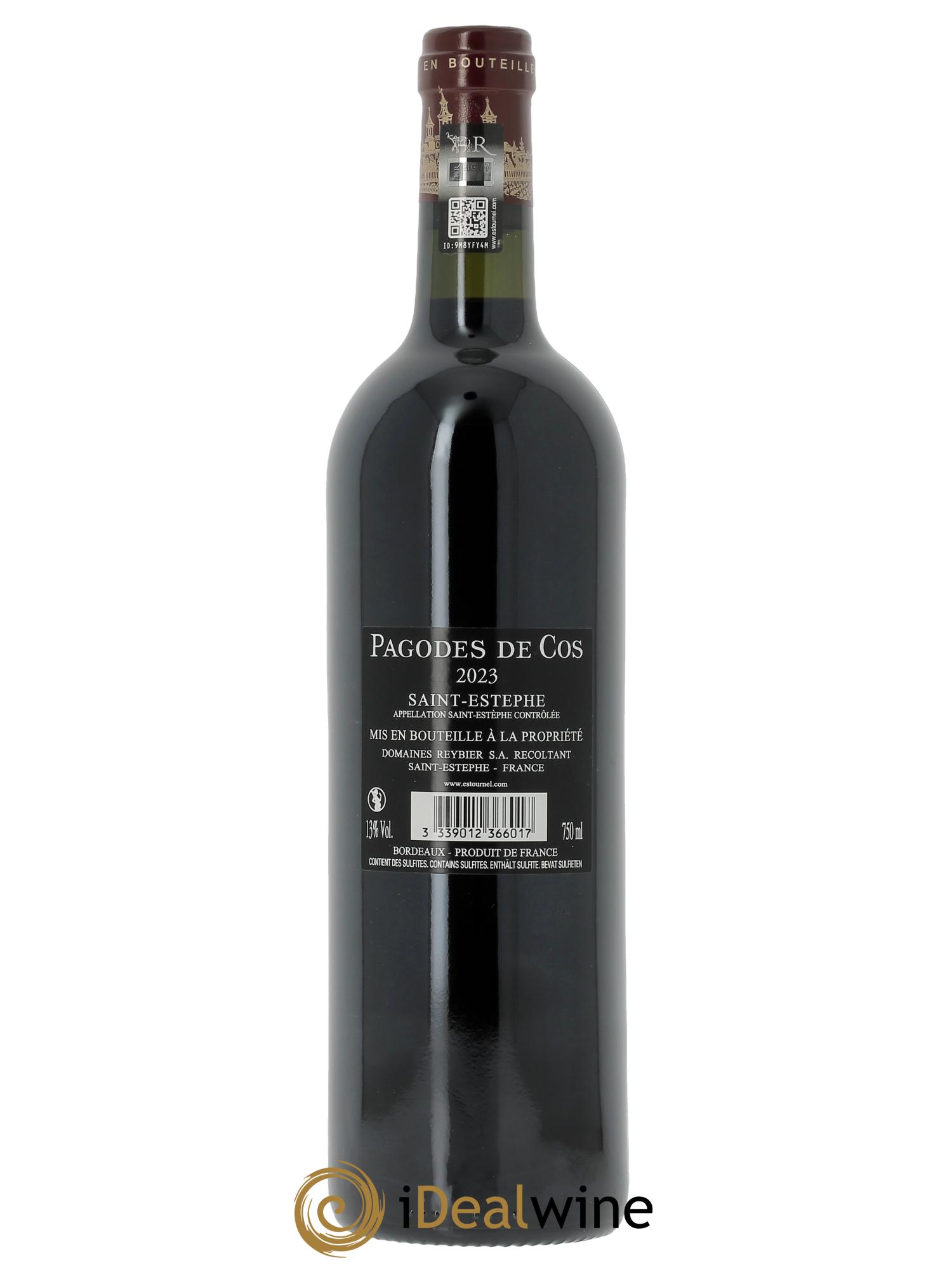 Les Pagodes de Cos Second Vin (Original-holzkiste ab 6 Fl.) 2023 - Posten von 1 Flasche - 1
