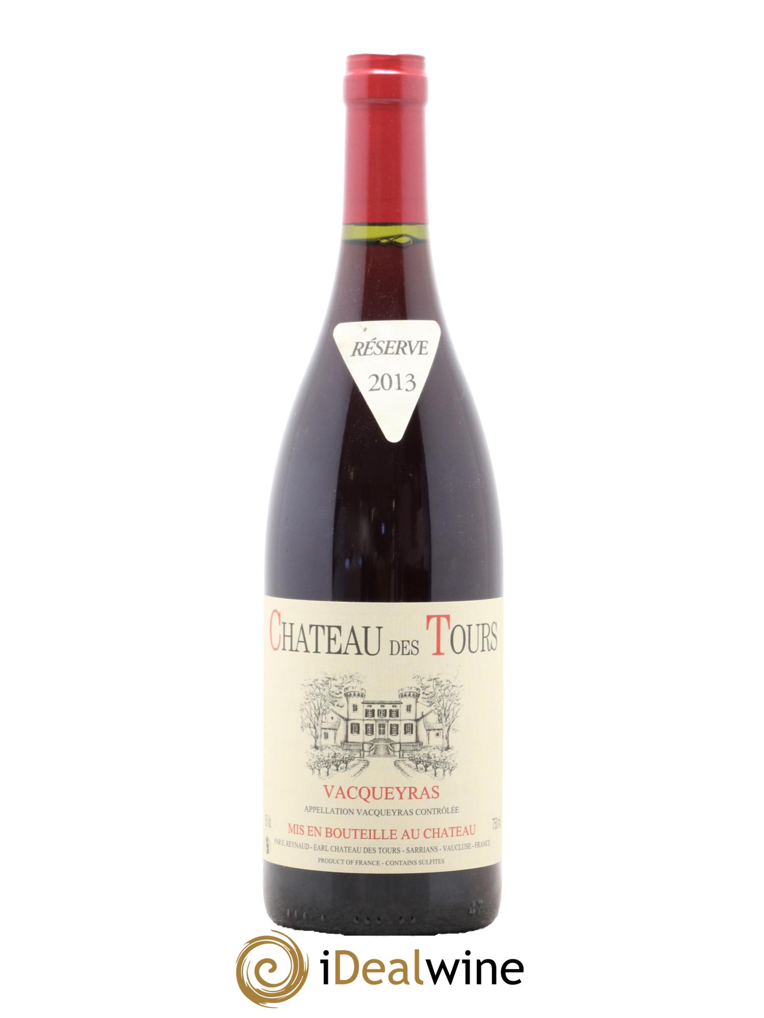 Vacqueyras Château des Tours Emmanuel Reynaud 2013 - Lot de 1 bouteille - 0
