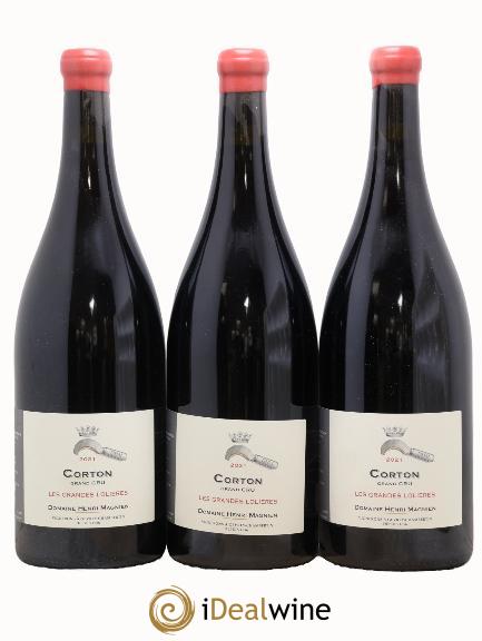 Corton Grand Cru Les grandes Lolières Henri Magnien 2021 - Posten von 3 Magnum - 0