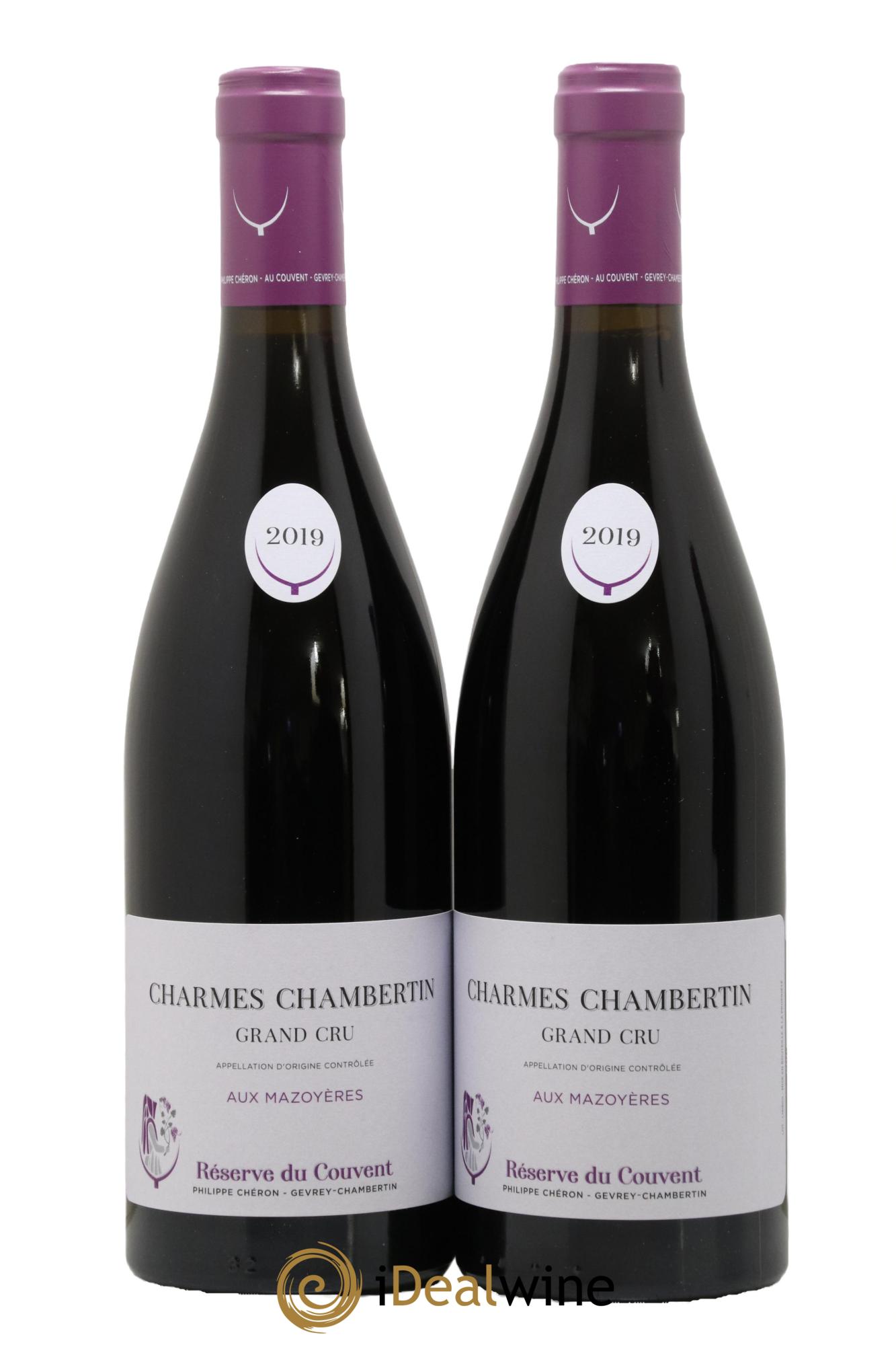 Charmes-Chambertin Grand Cru Aux Mazoyères Domaine du Couvent 2019 - Lotto di 2 bottiglie - 0