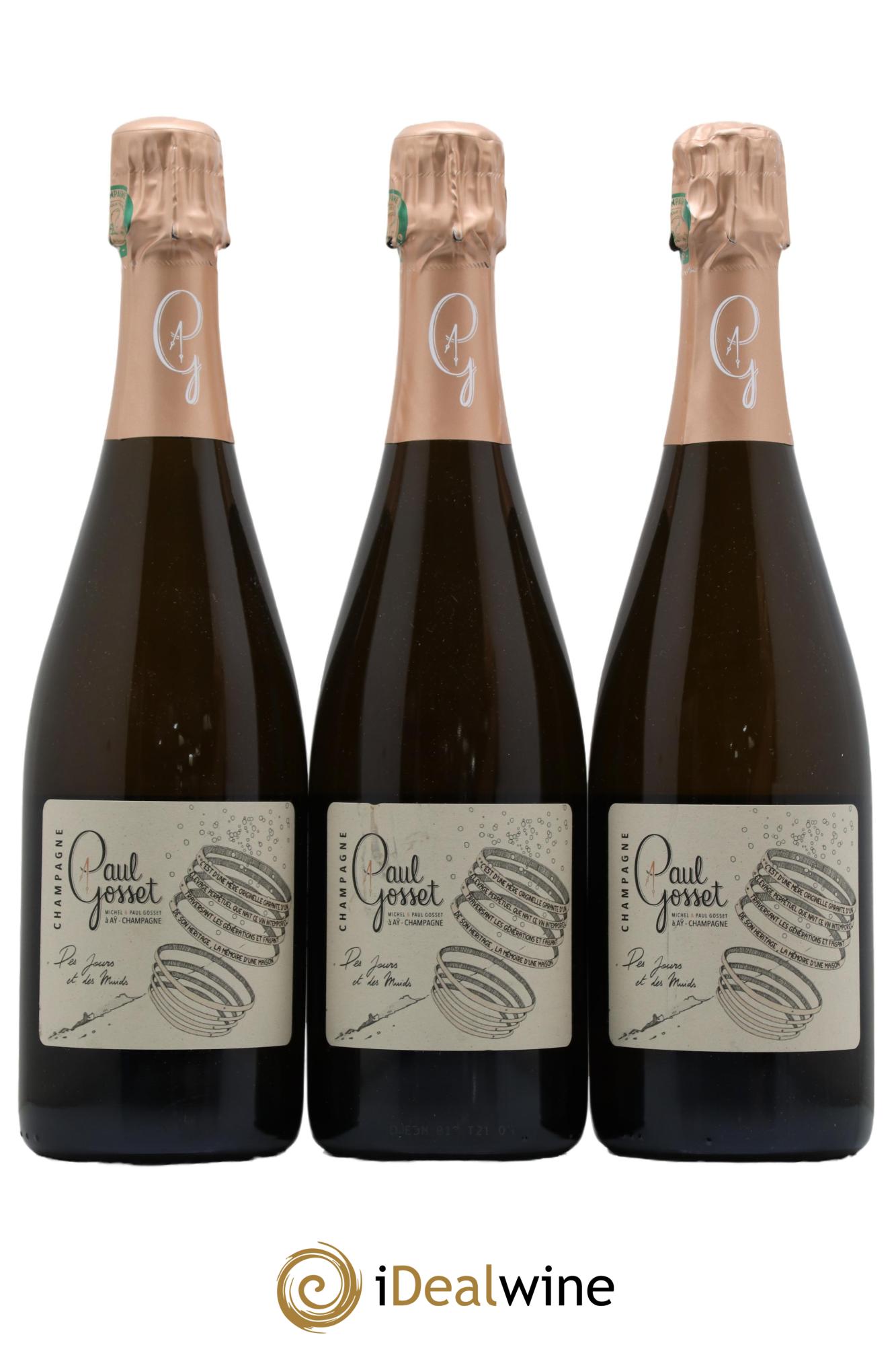 Des Jours et Des Muids Paul Gosset - Lot de 3 bouteilles - 0