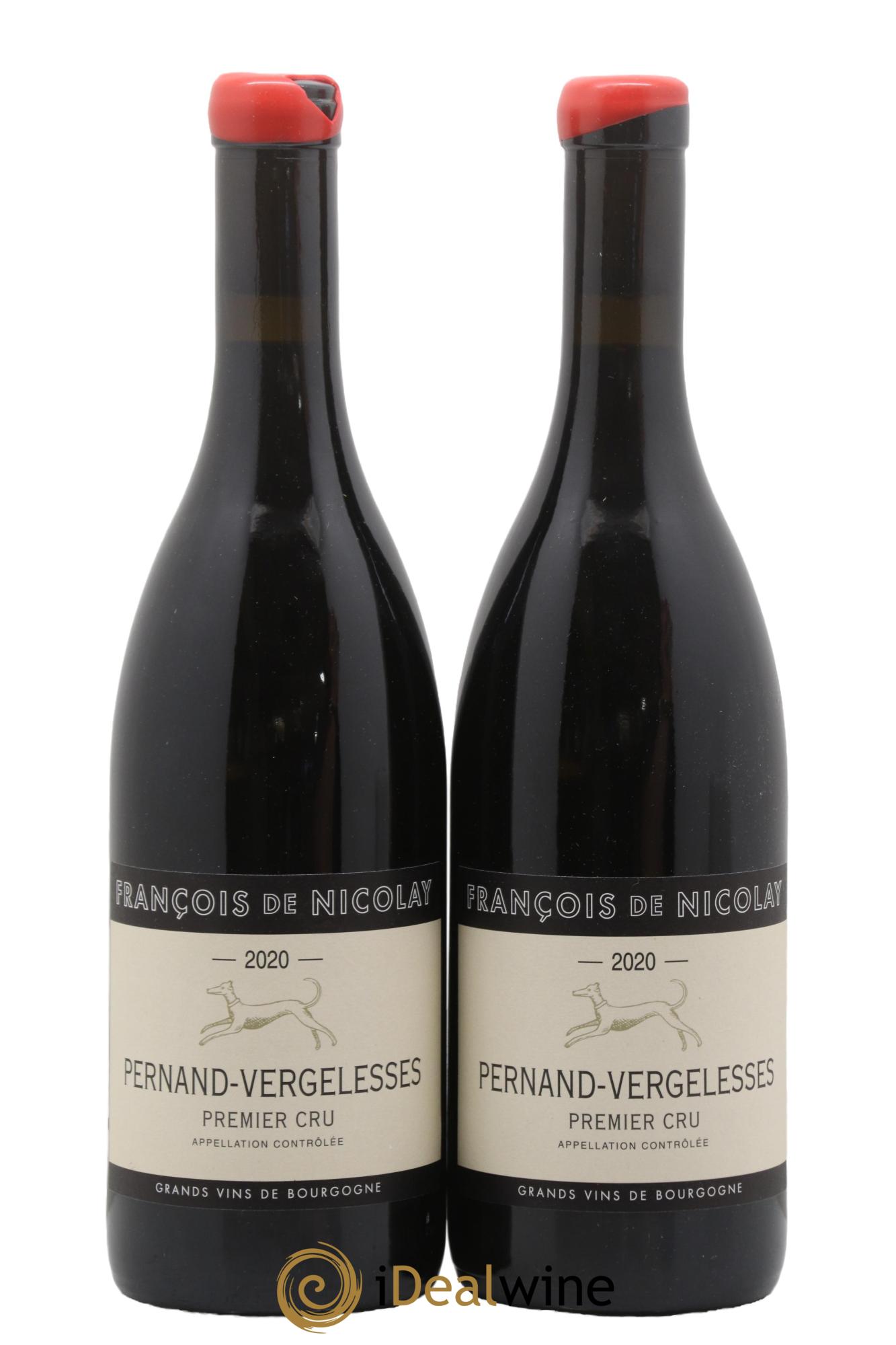 Pernand-Vergelesses 1er Cru François de Nicolay 2020 - Lotto di 2 bottiglie - 0