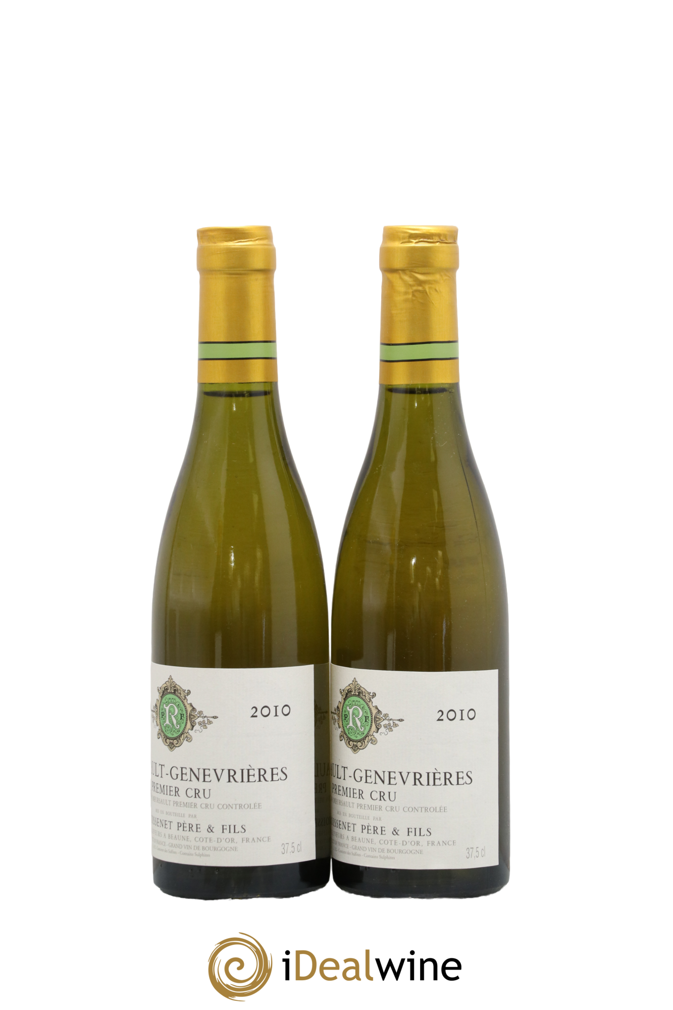 Meursault 1er Cru Genevrières Remoissenet Père et Fils 2010 - Lot de 2 demi bouteilles - 1