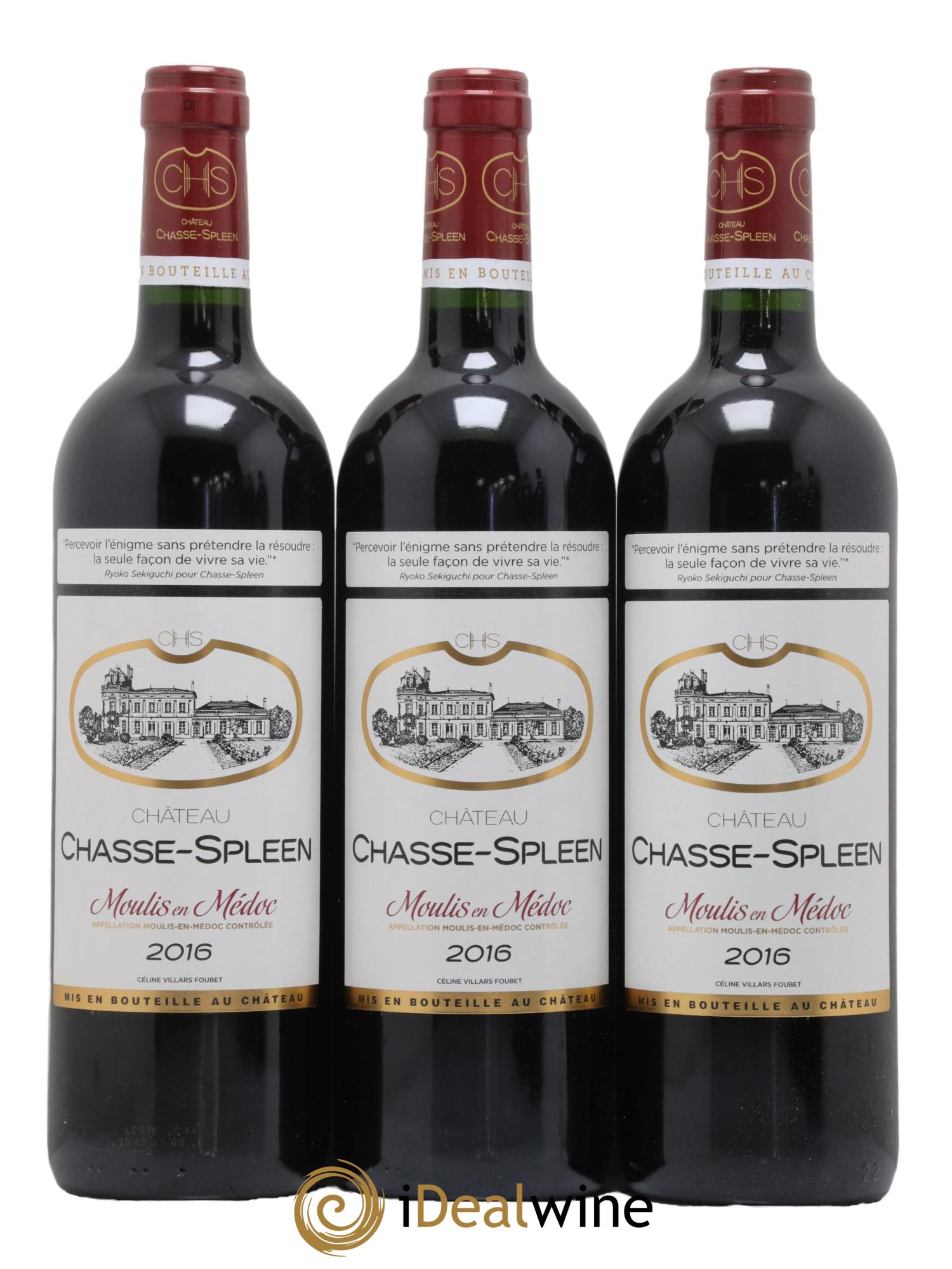 Château Chasse Spleen  2016 - Lot de 6 bouteilles - 2