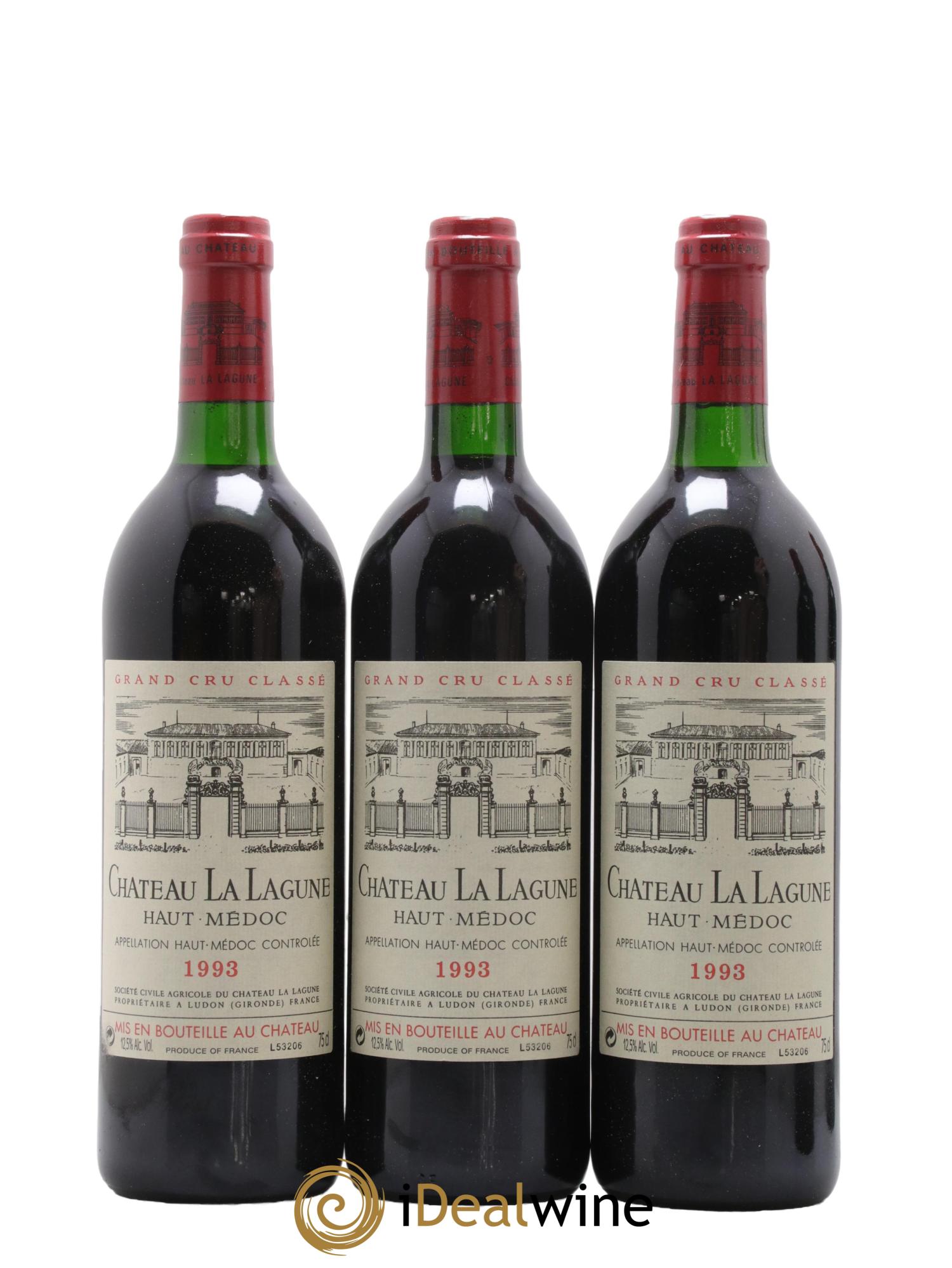 Château la Lagune 3ème Grand Cru Classé 1993 - Lot de 3 bouteilles - 0