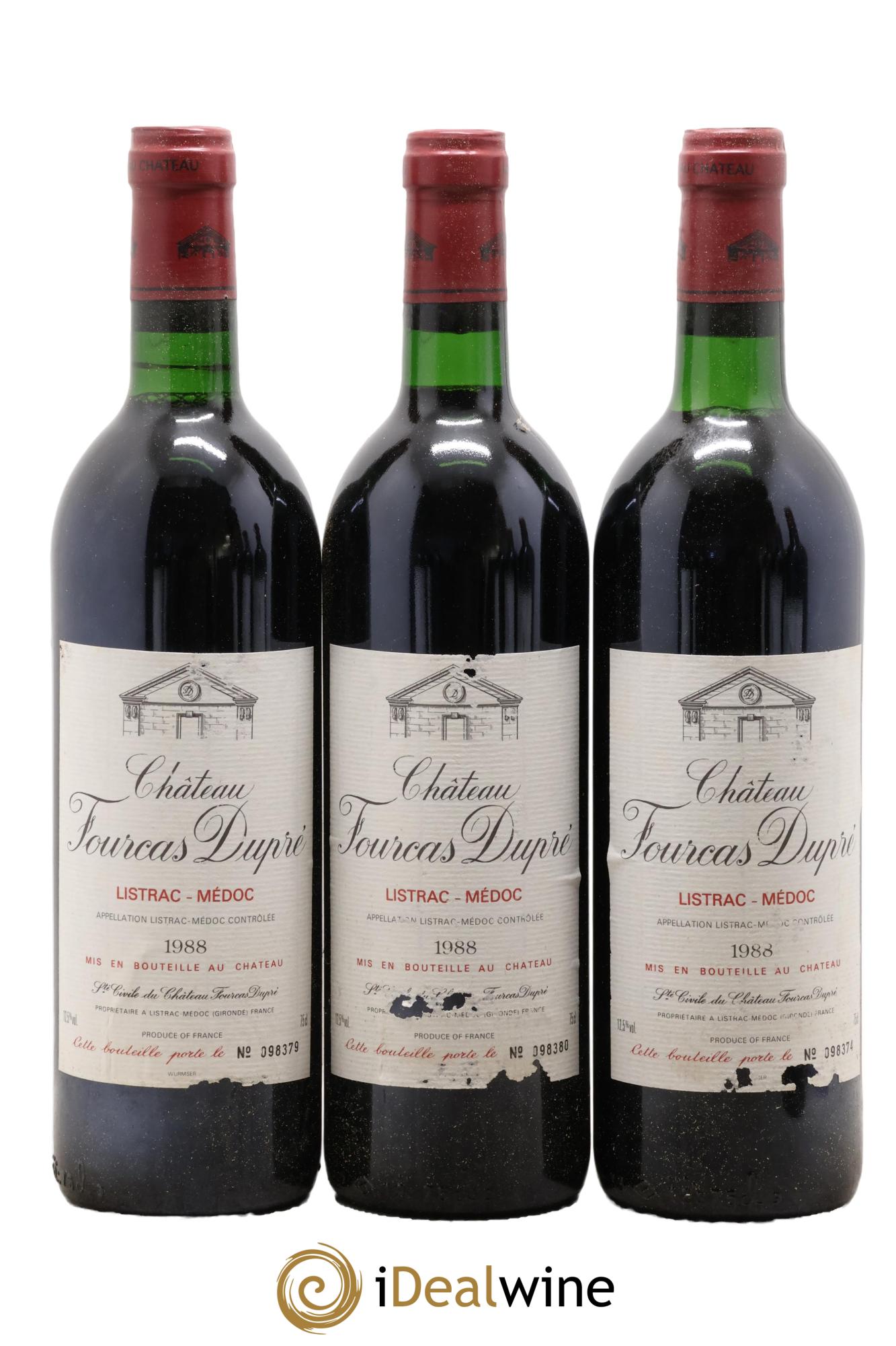 Château Fourcas Dupré 1988 - Posten von 12 Flaschen - 3