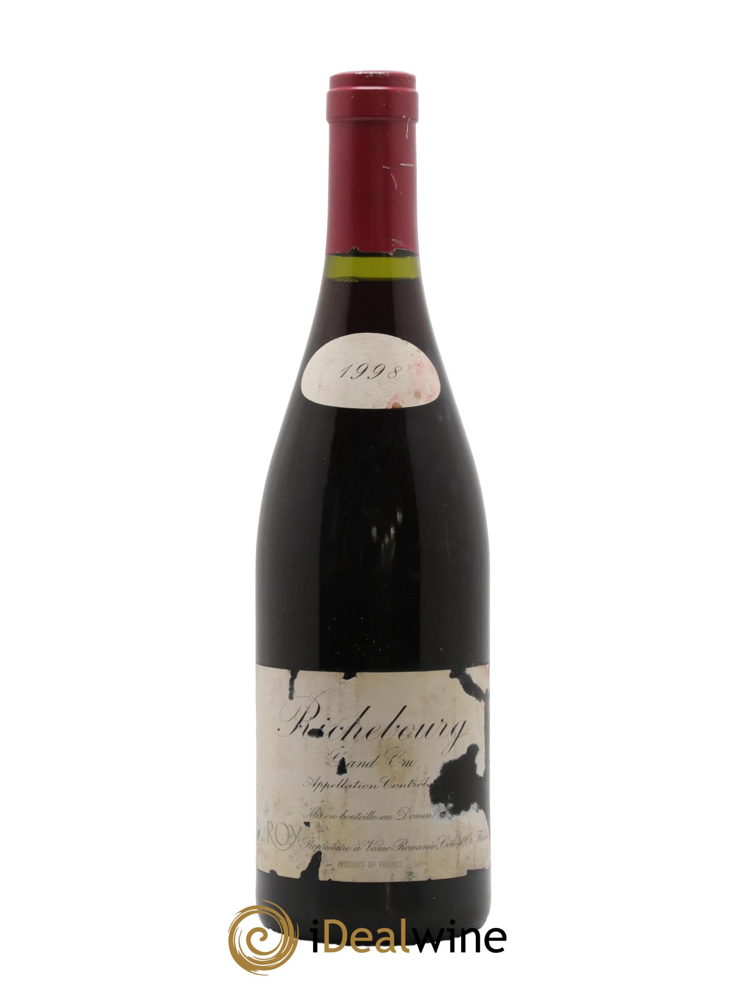 Richebourg Grand Cru Leroy (Domaine) 1998 - Lot de 1 bouteille - 0