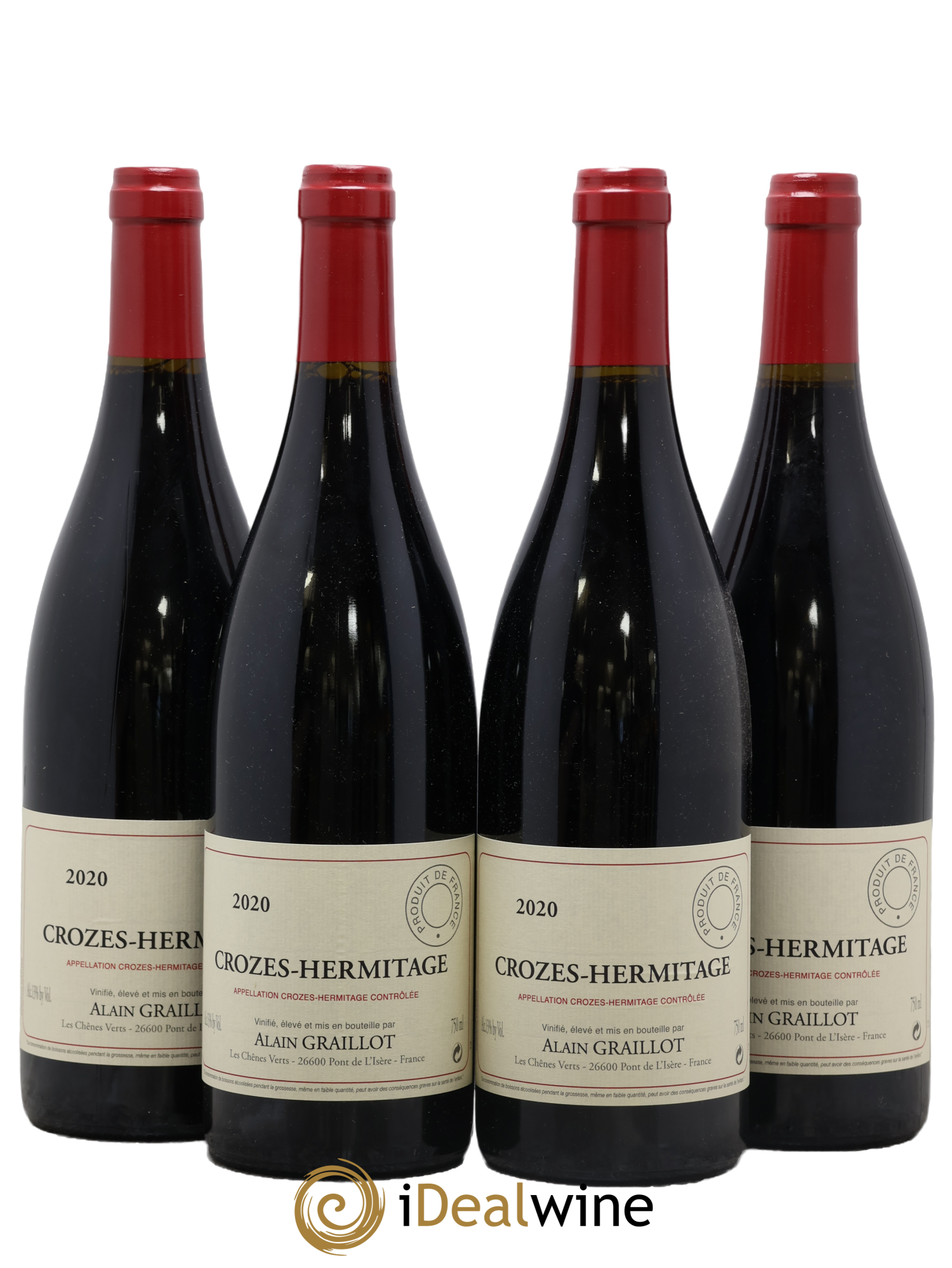Crozes-Hermitage Domaine Graillot 2020 - Lot de 4 bouteilles - 0