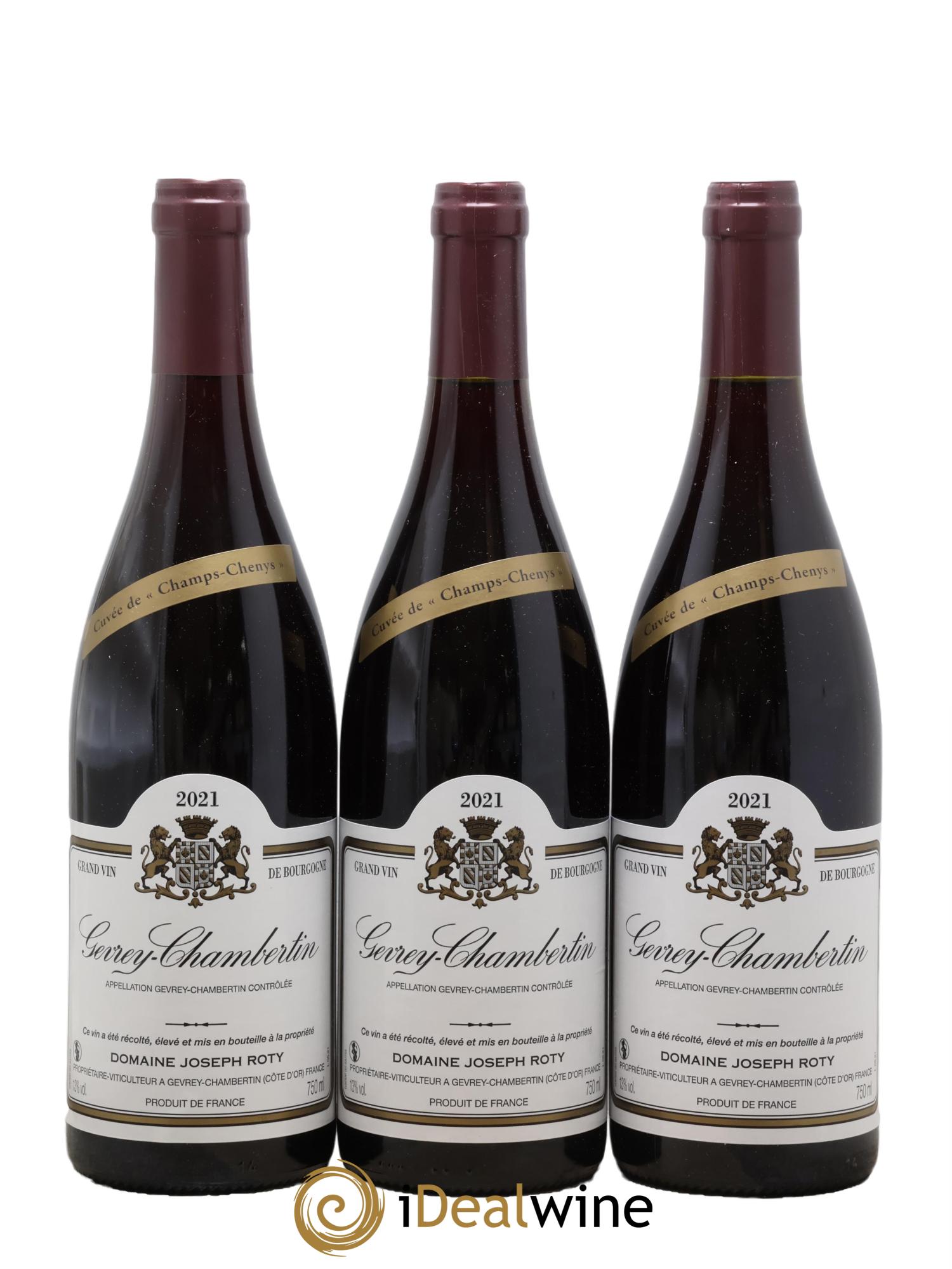 Gevrey-Chambertin Cuvée de Champs-Chenys Joseph Roty (Domaine) 2021 - Lotto di 3 bottiglie - 0