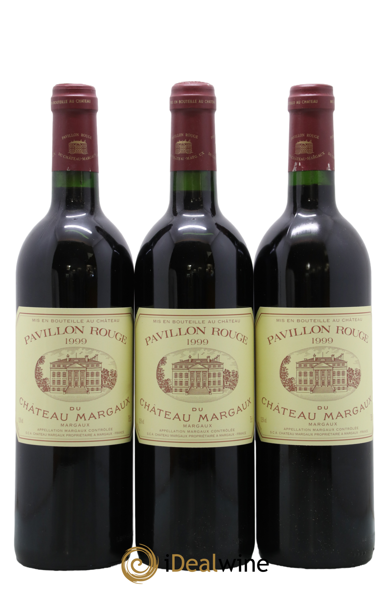 Pavillon Rouge du Château Margaux Second Vin 1999 - Lot de 3 bouteilles - 0