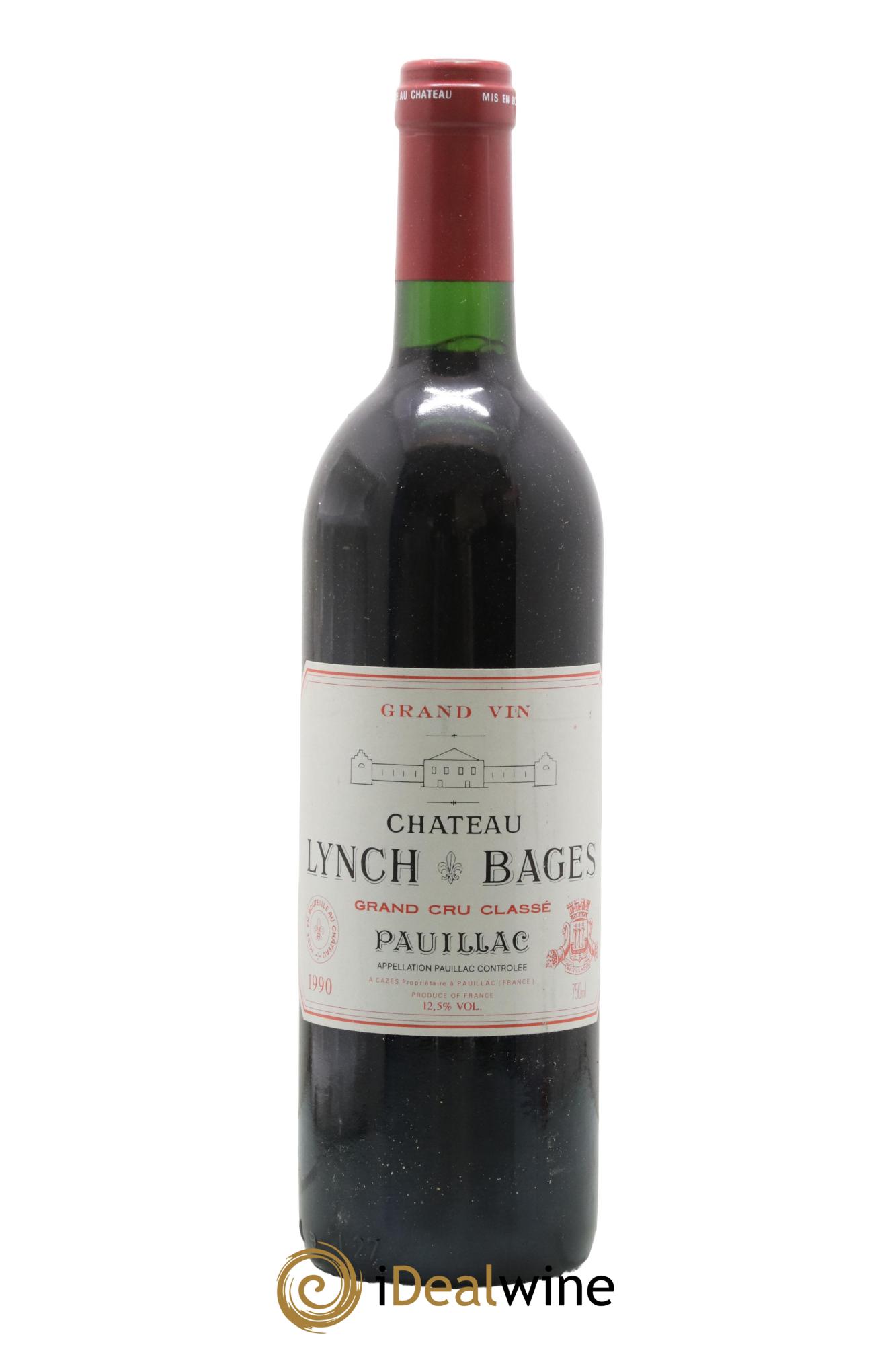 Château Lynch Bages 5ème Grand Cru Classé 1990 - Lot de 1 bouteille - 0